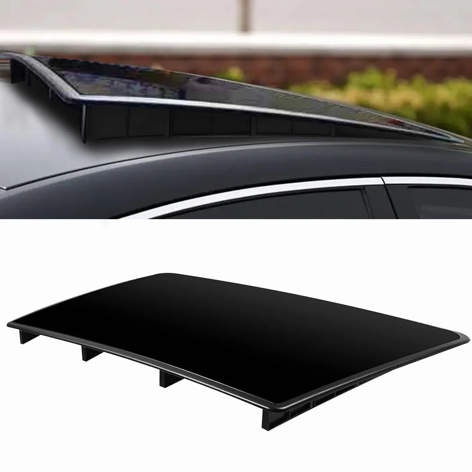 Cubierta Universal para Techo Solar, con Deflector de Viento y Superficie Aislante e Impermeable, con Cinta Impermeable de Doble Cara, 72,5 x 49,5 x 3,8 cm