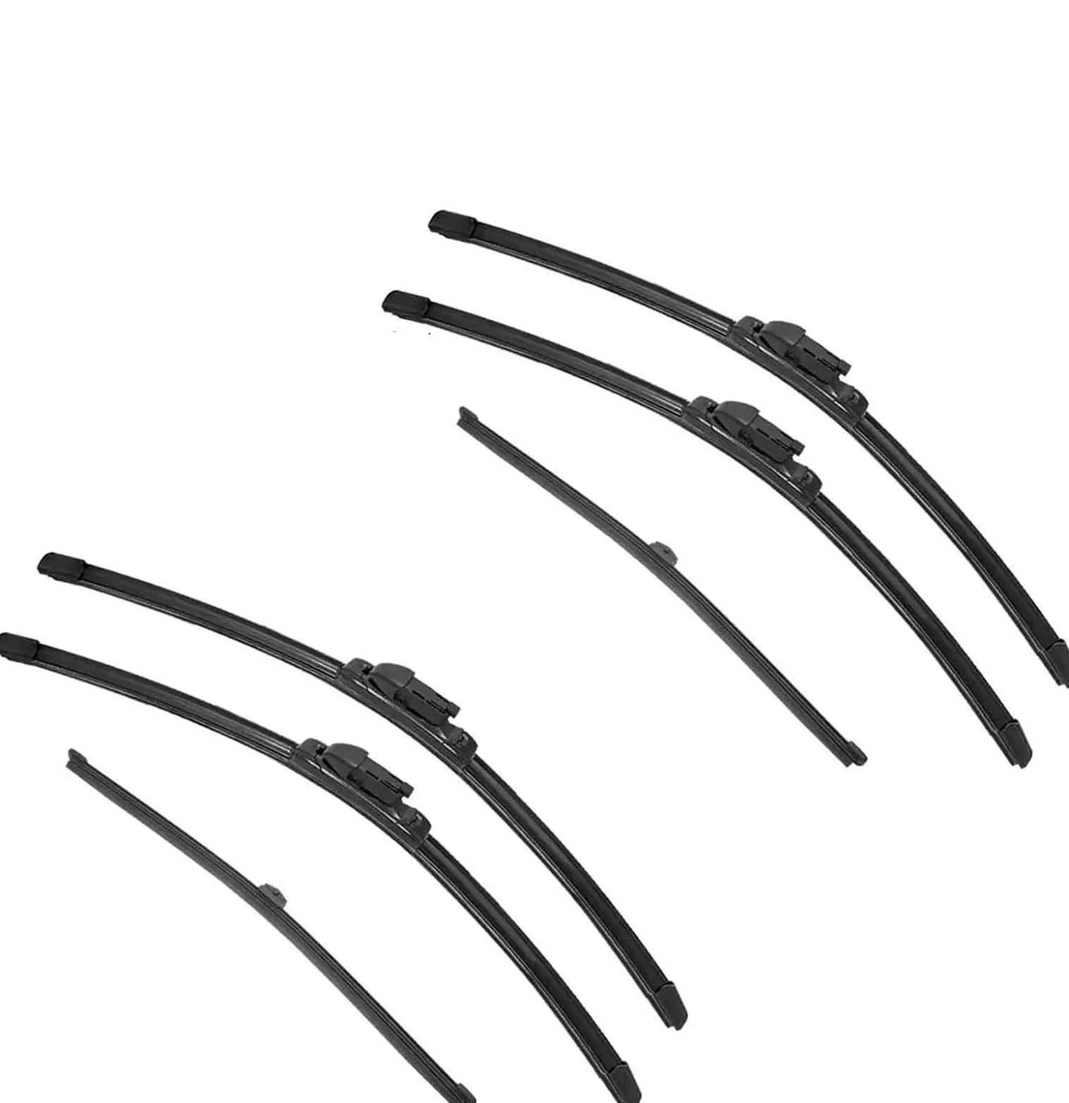 Juego de limpiaparabrisas Escobillas limpiaparabrisas de goma dobles para Q3 y para Sportback Limpiaparabrisas delantero.(6PCS)
