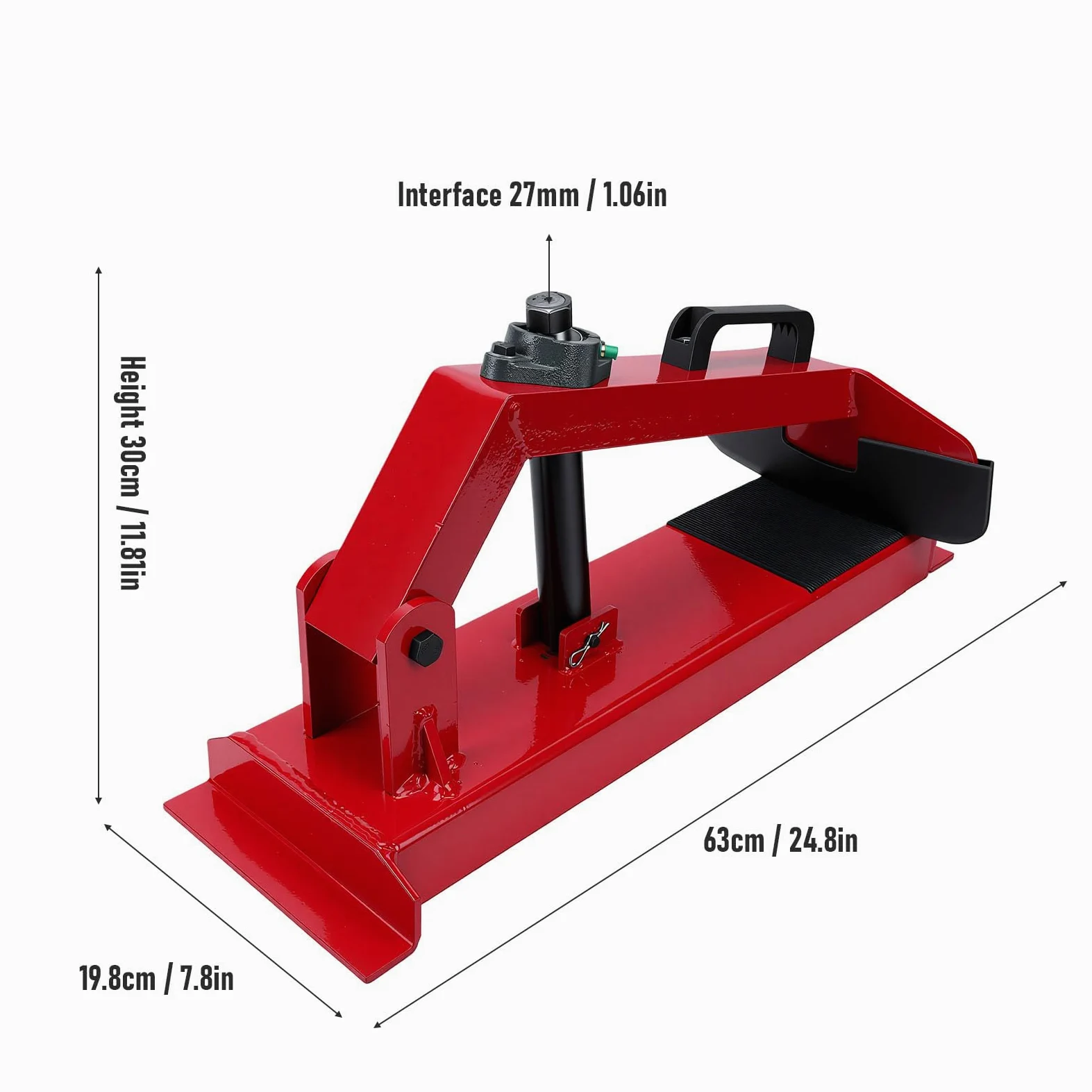 KIMISS Desmontadora Manual de Neumáticos, Herramienta Destalonadora Portátil, Interfaz de 27 Mm, para Instalación Rápida de Neumáticos y Destalonado en Coches Camiones Remolques SUVs