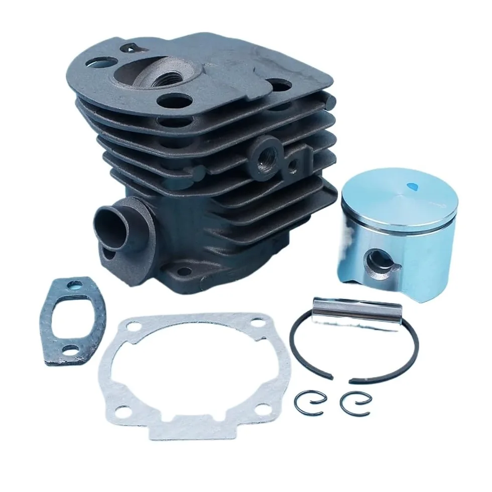 Pieza DE Recambio Kit de Junta de pistón de Cilindro Chapado de 45 mm Compatible con reemplazo de Motosierra F 500