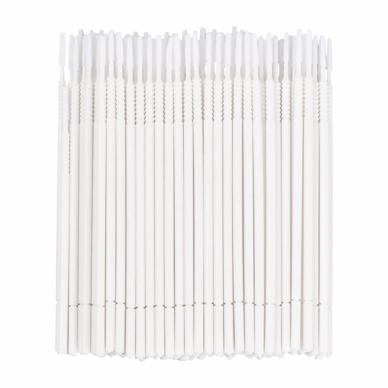 Cepillo de Extensión de Pestañas, Micro Aplicador Mascara, 100 Piezas Herramienta de Injerto (Blanco)