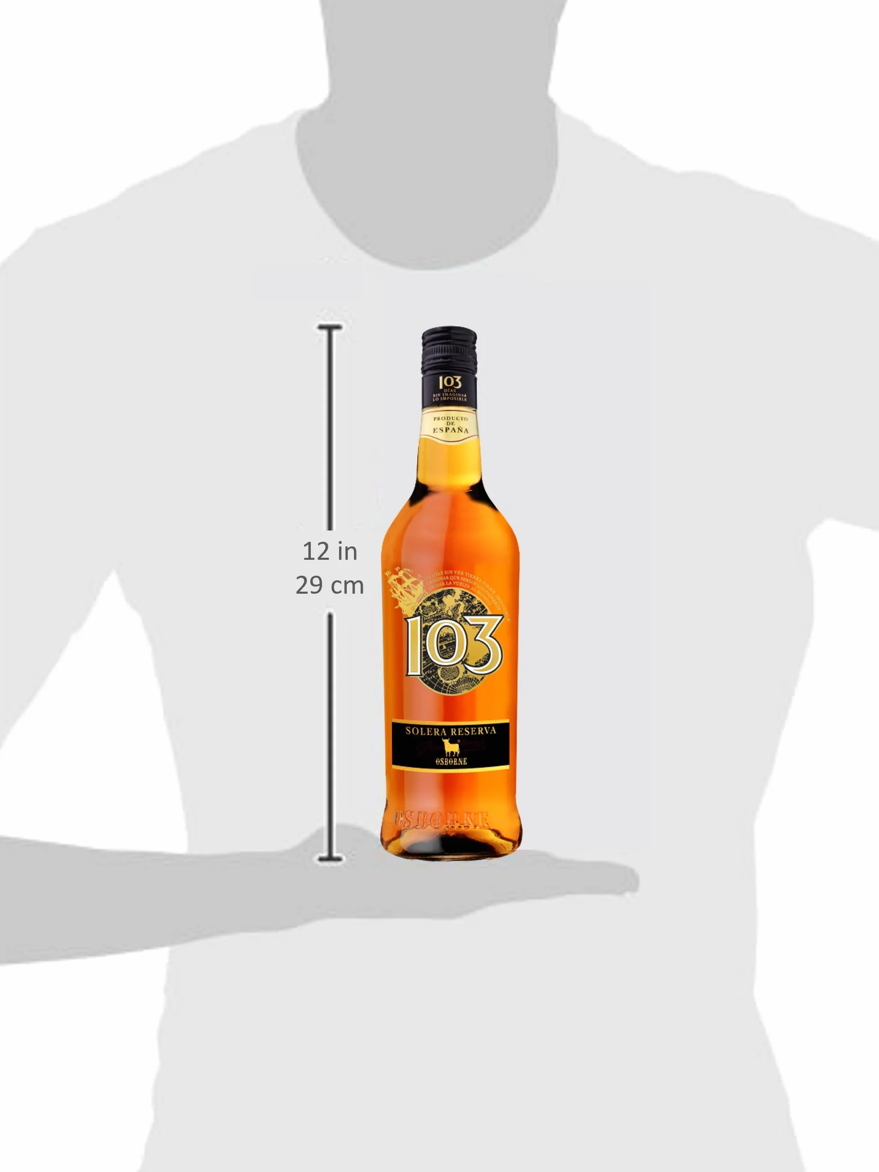 Brandy Solera Reserva Brandy de Jerez 103 Etiqueta Negra Osborne 70 cl
