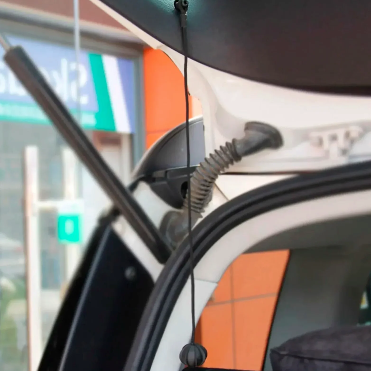 Trasera Maletero Cuerda Compatible con VW para GTI 2006-2019, 1 Unidad, Cubierta De Cordón para Estantes Traseros, Cuerda para Colgar En El Maletero, Hebilla, Correa De Sujeción