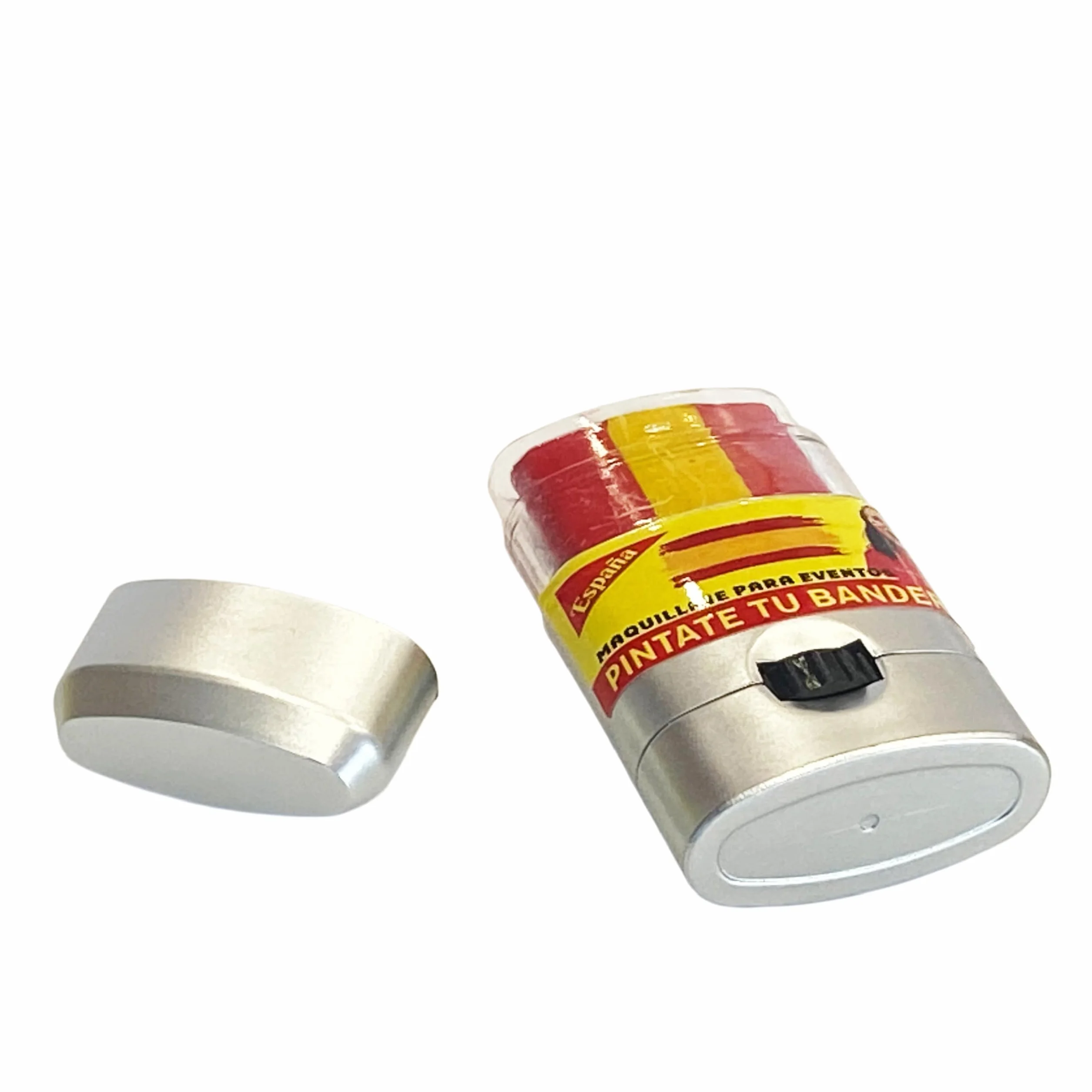 Pintacaras Bandera España Kit de Pintura Facial Rojo Amarillo 7,3 x 3,8 x 1,8 cm para Eventos Deportivos