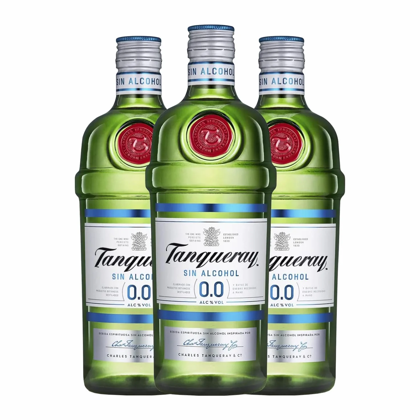 Tanqueray Ginebra 0.0 Sin alcohol 70 cl Caja de 3 Botellas