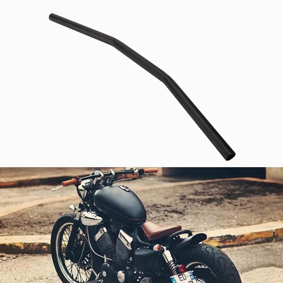 Universal 22mm 7/8 "barra de arrastre del manillar de la motocicleta para Sportster Cruiser XL 883 1200 Chopper personalizado Softail Dyna Street Bob negro