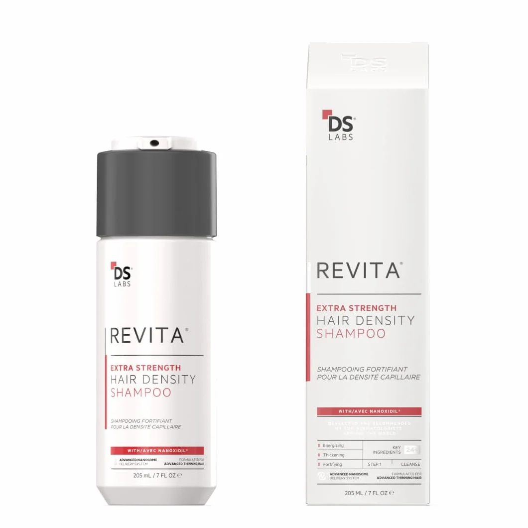 DS Laboratories Revita Extra Strength Shampoo para el crecimiento del cabello, bloqueador de DHT, biotina