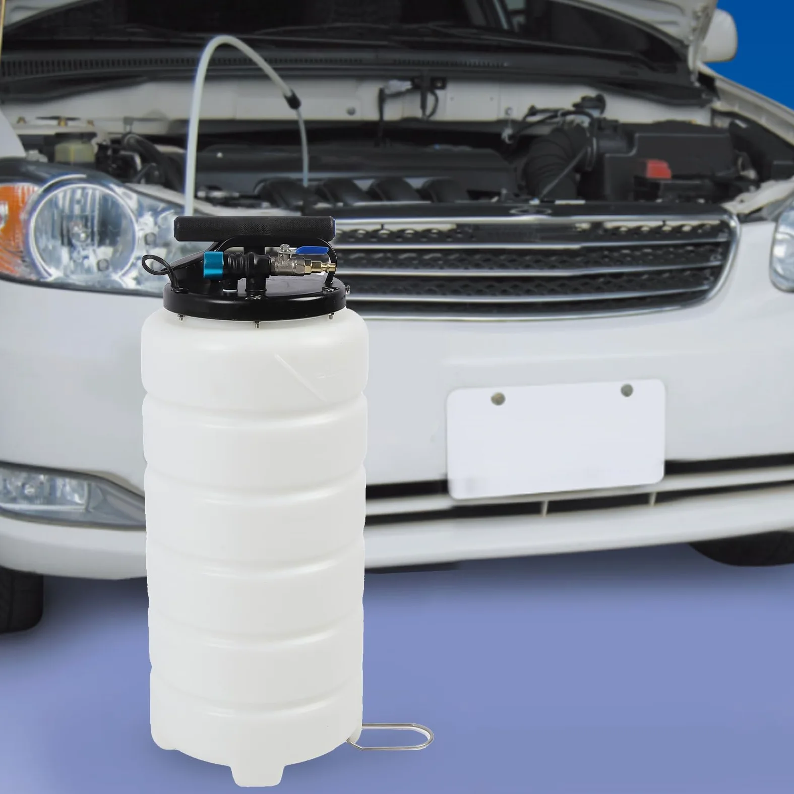 Bomba Extractora de Aceite Manual Neumática de 15 l: Extractor de Vacío de Fluido Automotriz Eficiente para Aceite de Motor, Líquido de Transmisión y Refrigerantes