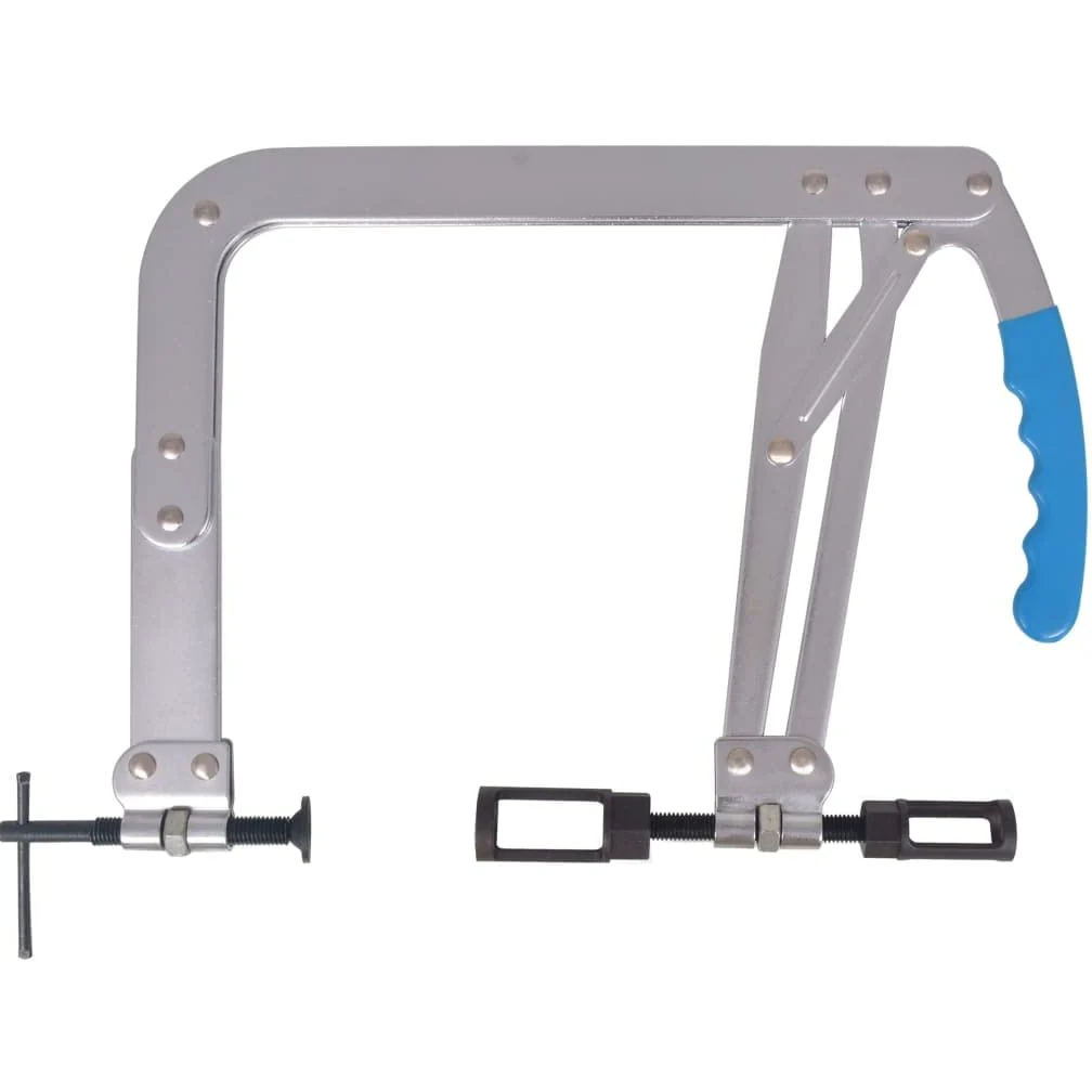 Tensor de resorte de válvula de acero para motores de gasolina y diésel, 45-145 mm, apertura de mordaza de 250 mm, con adaptador de pinza de 25 y 30 mm para taller, reparación, montaje