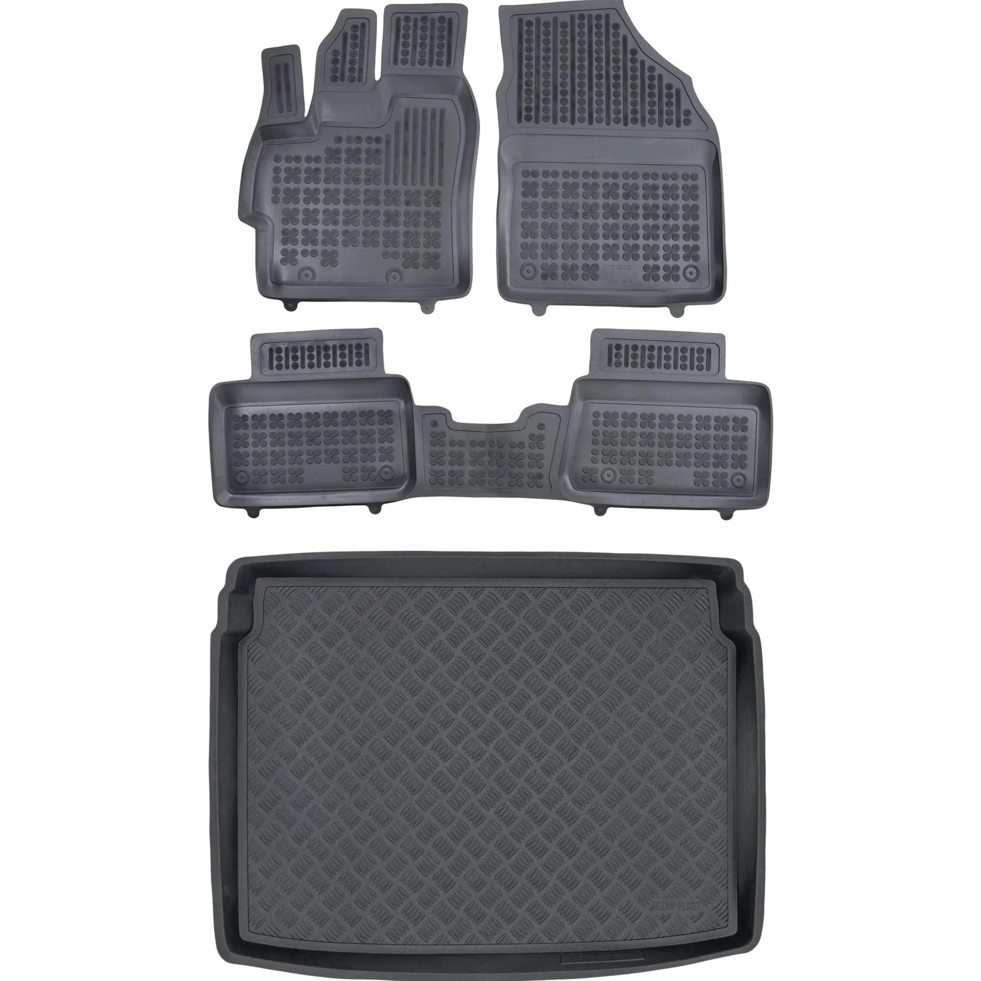 MOTOS Juego de alfombrillas de goma para coche y alfombrilla de PE para maletero adecuado para Toyota Yaris Cross desde 2021 Mejora la comodidad de tus viajes con la alfombrilla antideslizante para co