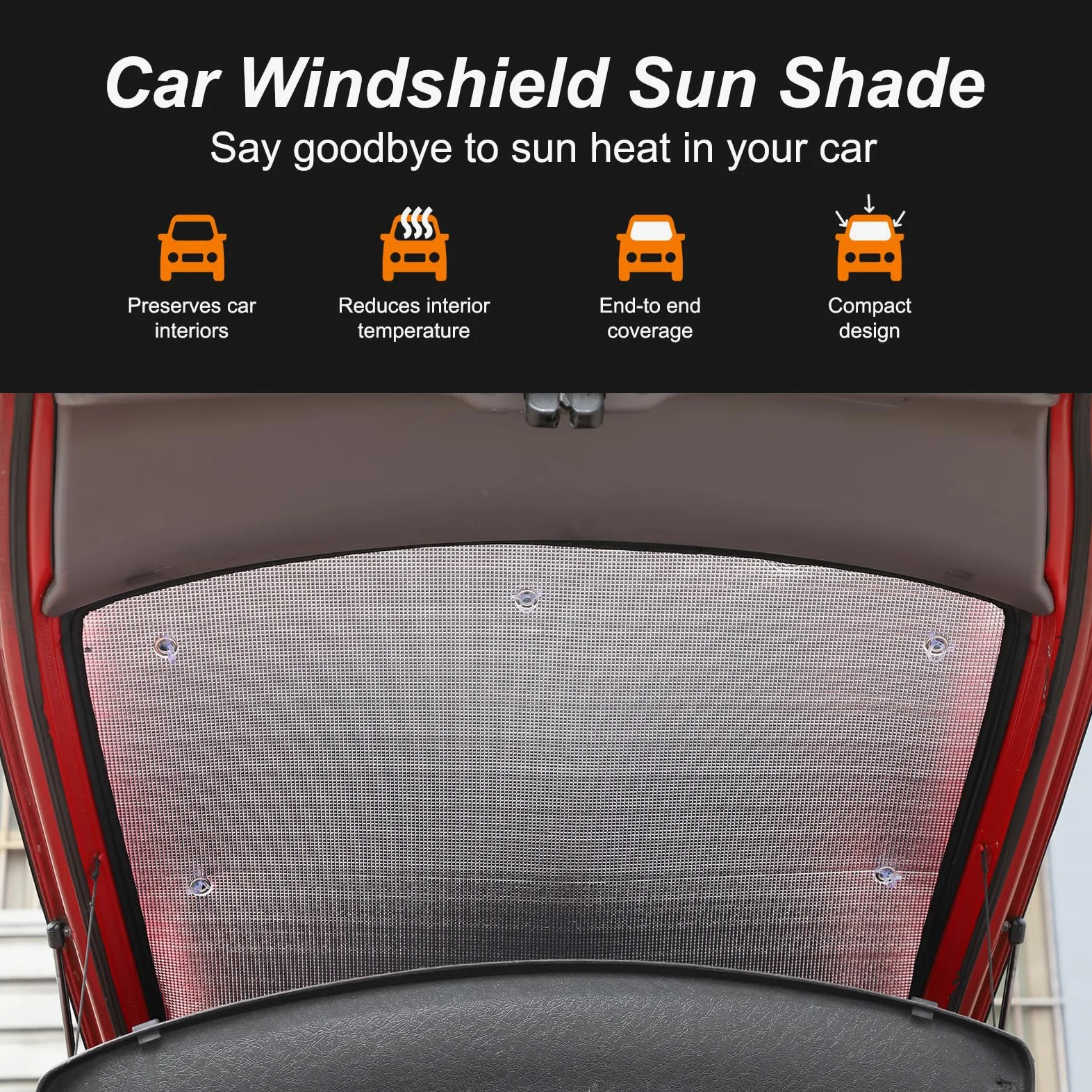 Parasol para parabrisas de coche compatible con Toyota Celica 1999-2005, cubierta completa de ventana, accesorio UV 6 unidades