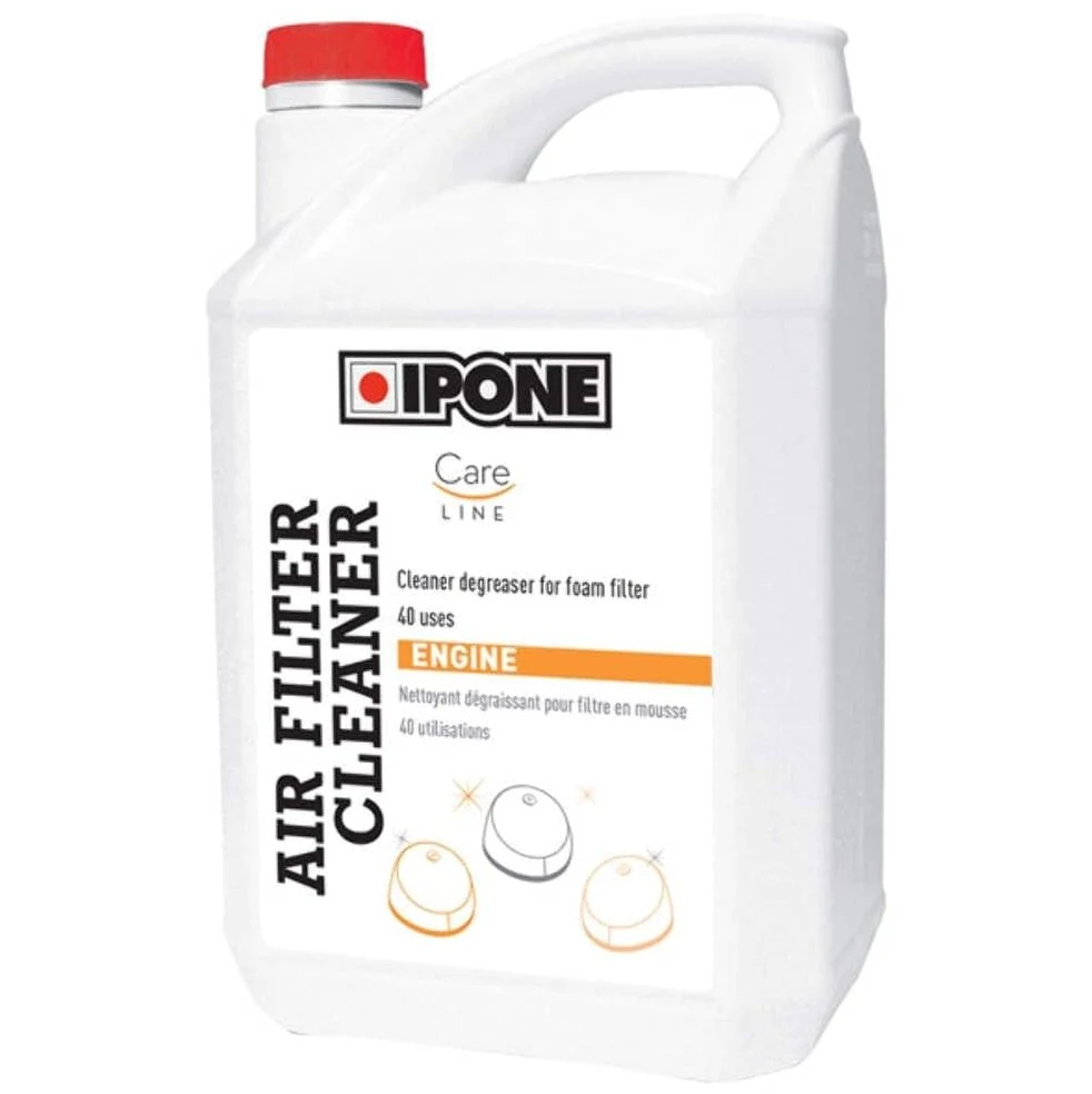 IPONE - Limpiador de Filtros de Aire de Espuma para Moto - Air Filter Cleaner - No Daña los Filtros - 5L