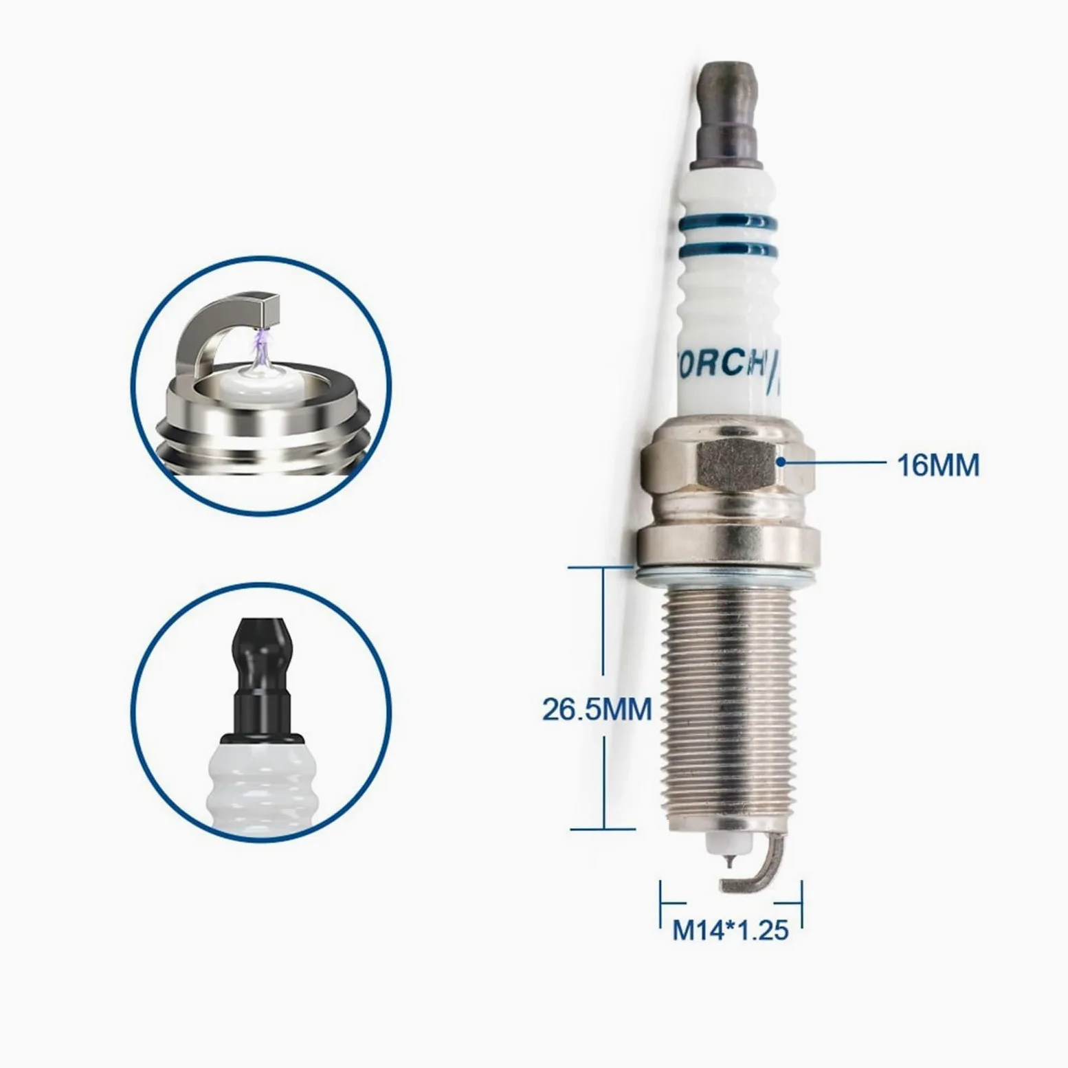Bujía de iridio Kh6Riu-11 para Mitsubishi, Nissan, Peugeot, Suzuki, Volvo, BMW, Subaru, Toyota y Opel.