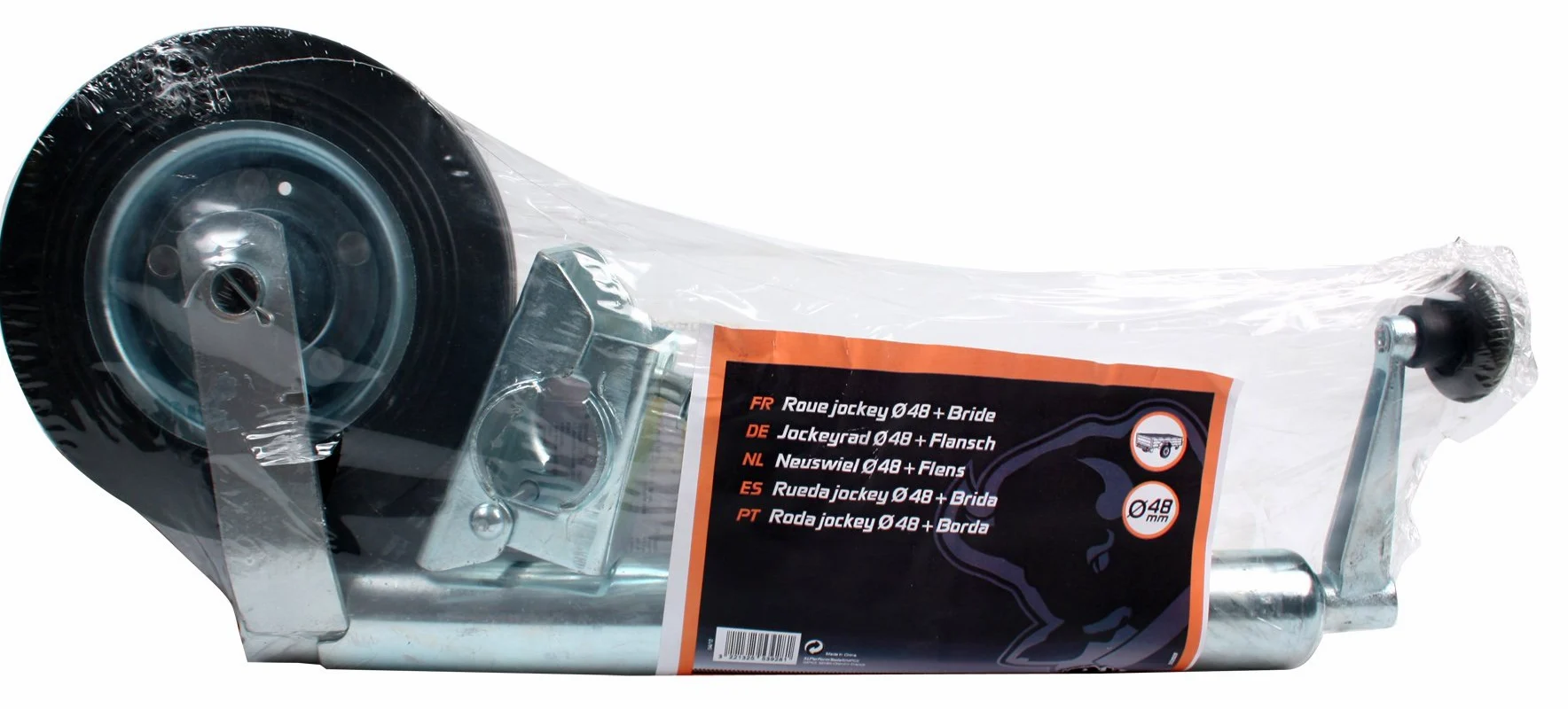 XL Perform Tool - rueda Jockey para remolque con abrazadera en horquilla de 48 mm