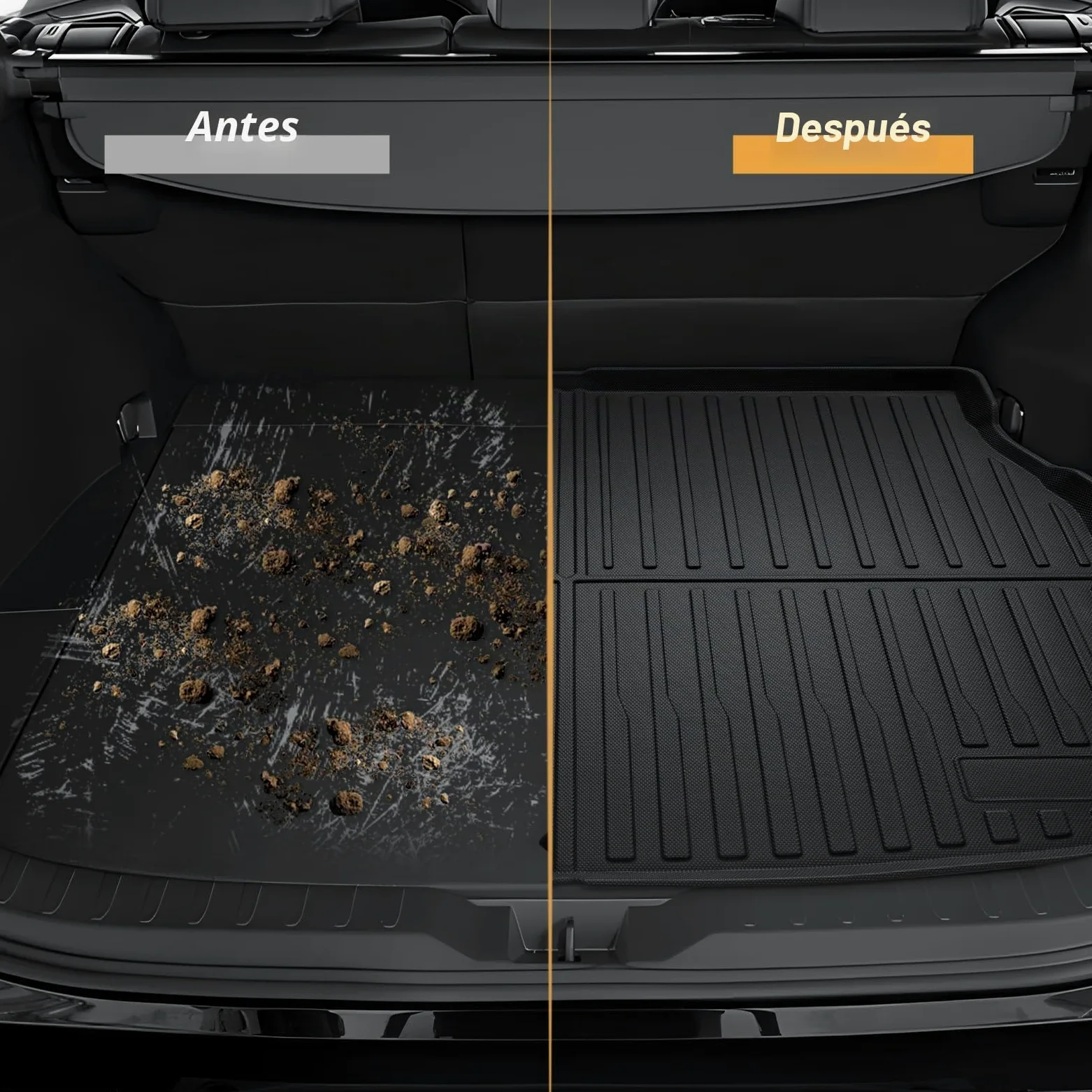 ECOZEN 3D Alfombrilla Maleter Toyota RAV4 XA50/Hybrid/PHEV/GR 2019-2025 TPE Alfombrilla de Goma para Maletero Impermeable Antideslizante Borde Alto Todo Clima Alfombrilla Maletero Toyota RAV4
