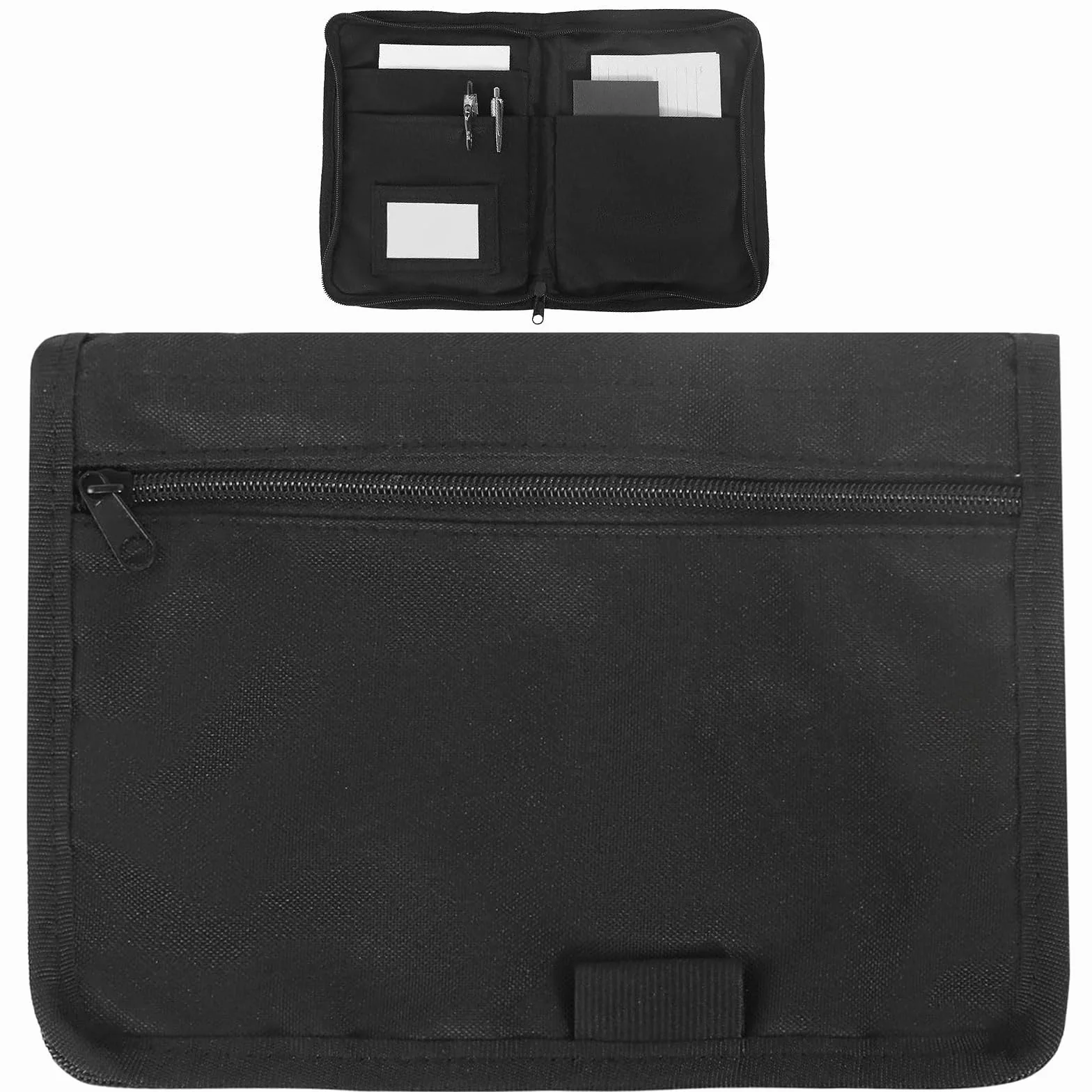 Carpeta de Guantera para Coches, 24 x 17,5 cm Organizador de Guantera, Organizador de Guantera Portátil para Coche, Cartera Organizadora de Guantera, Multiusos Bolsa Con Cremallera de Coche