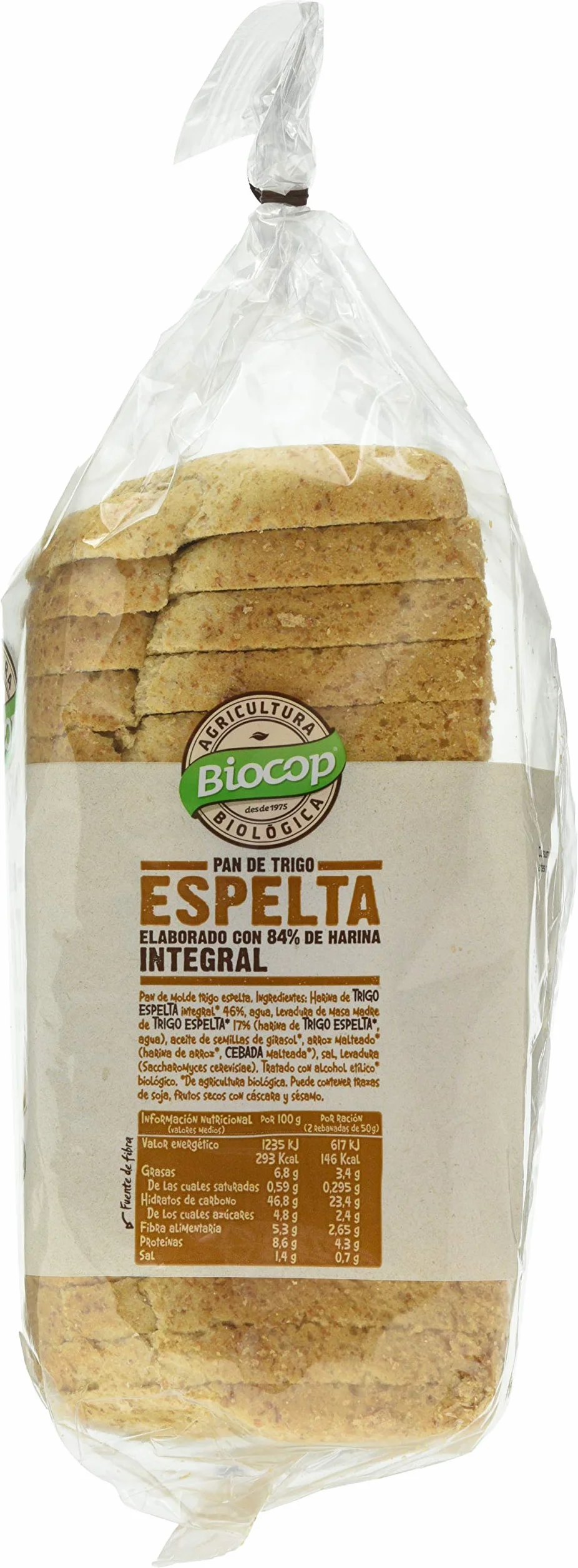 Biocop Pan Molde Espelta Integral 400 G