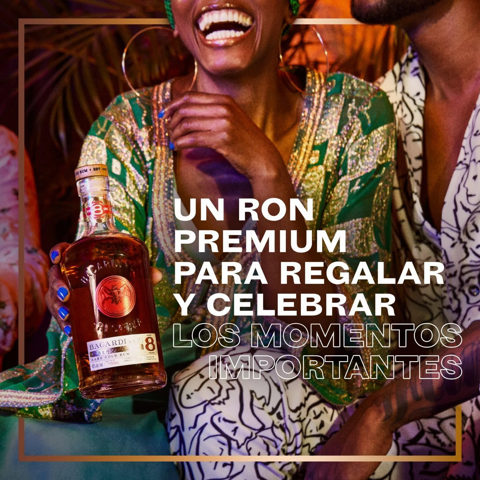BACARDÍ Reserva 8 Ron Caribeño Premium 40% ALC. 70 cl 700 ml 8 Años