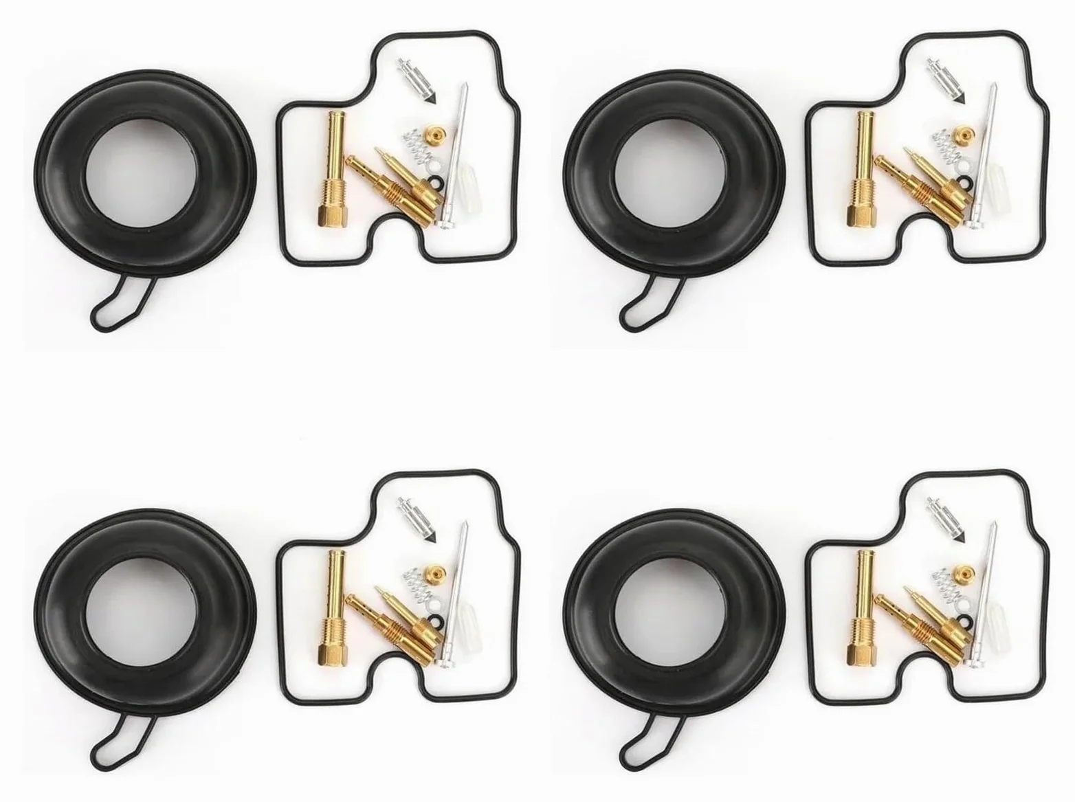 Kit De Reparación De Carburador Motocicleta para CB400 NC31 CBR400RR NC29 Y CB400SF V-Tec Incluye 4 Juegos Juntas De Diafragma. Carburador de Motocicleta