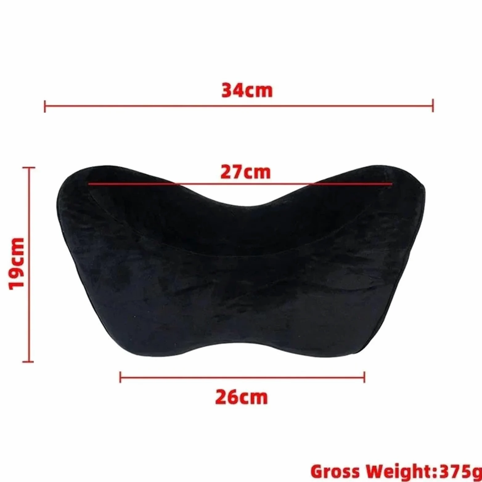 Headrest For Car Seat Reposacabezas de tela para asiento de coche de carreras modificado, almohada protectora para el cuello, almohadilla creativa para reposacabezas y hombros.(Black)