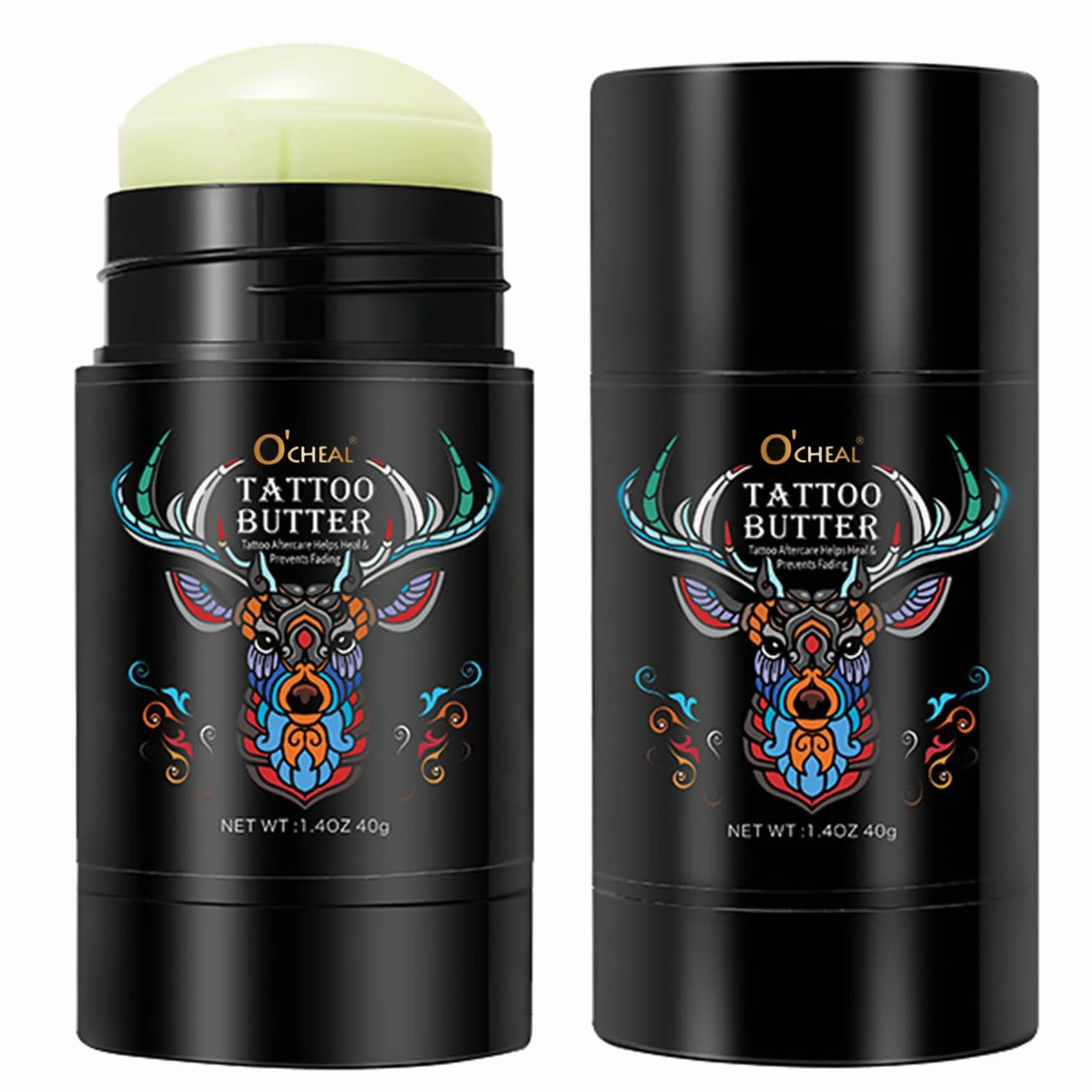Crema para Tatuajes 2 Piezas, Crema Tattoo de Mantequilla, Cuidado Posterior