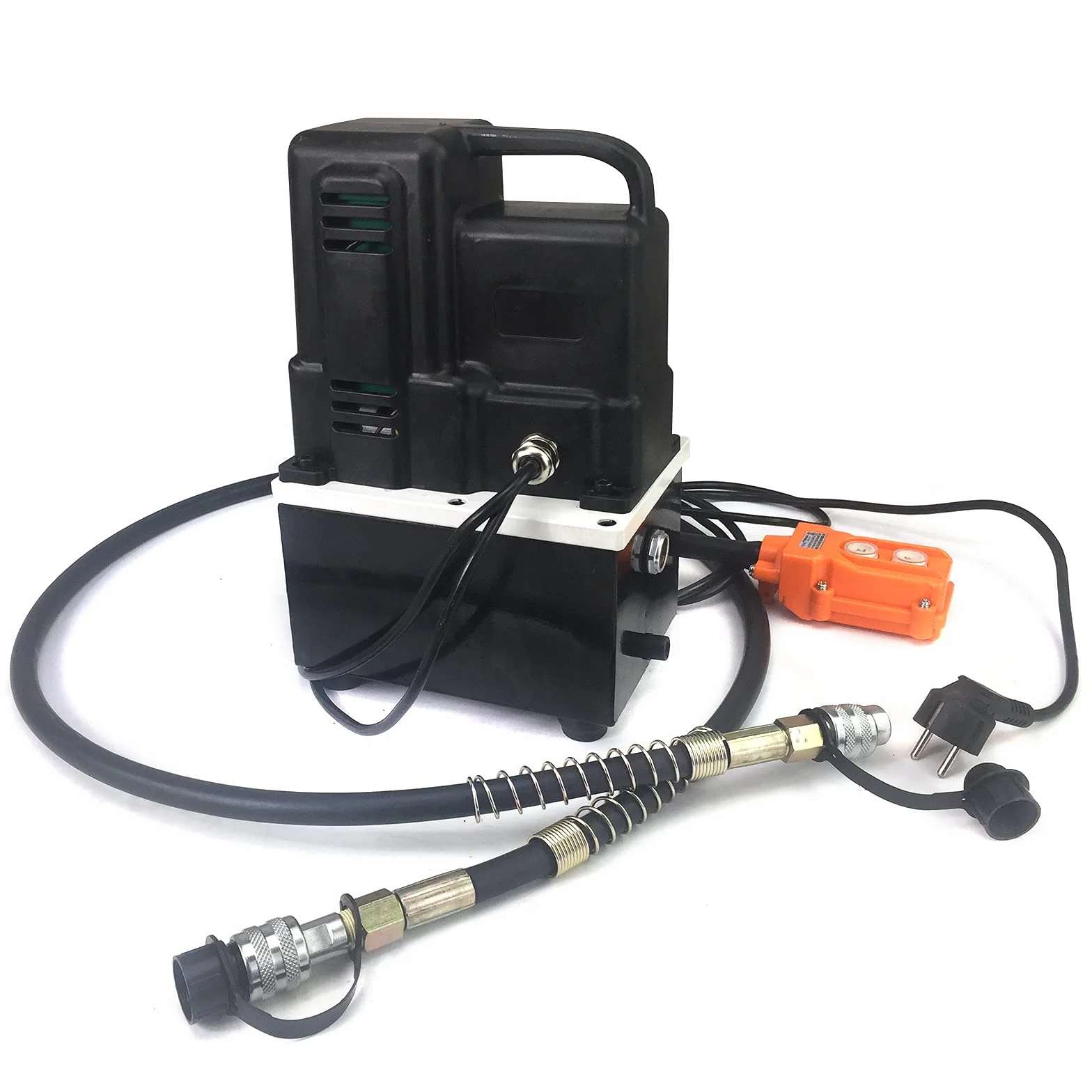OUKANING Bomba hidráulica de 12 V, 70 MPa, 620 W, bomba electrohidráulica de alta presión, con mando a distancia para levantar, presionar y doblar