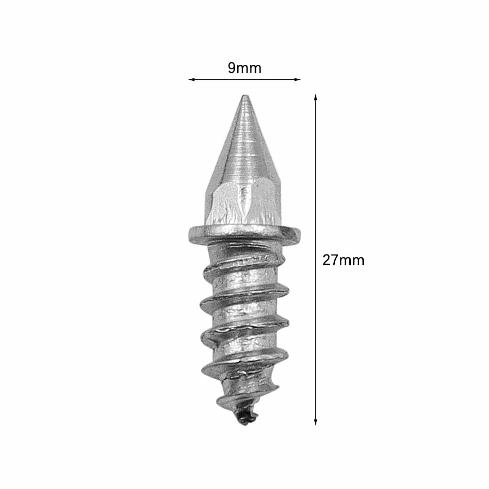 Perno de Neumático Antideslizante 27 mm, Clavos para Cadenas de Nieve de Coche, 50 Piezas