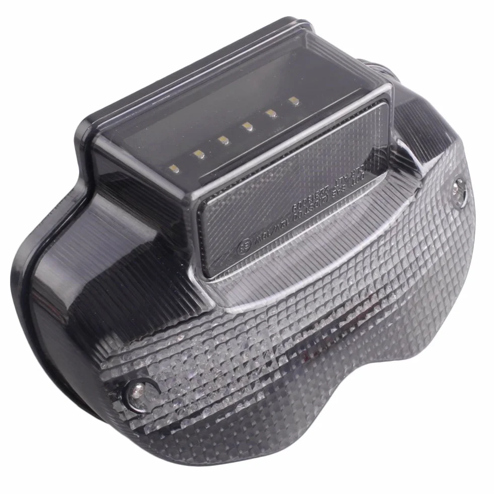 Luz trasera de freno ahumada, luces traseras, lámpara con señal de giro integrada para BANDIT 600 1200 2000-2005, lente ahumad