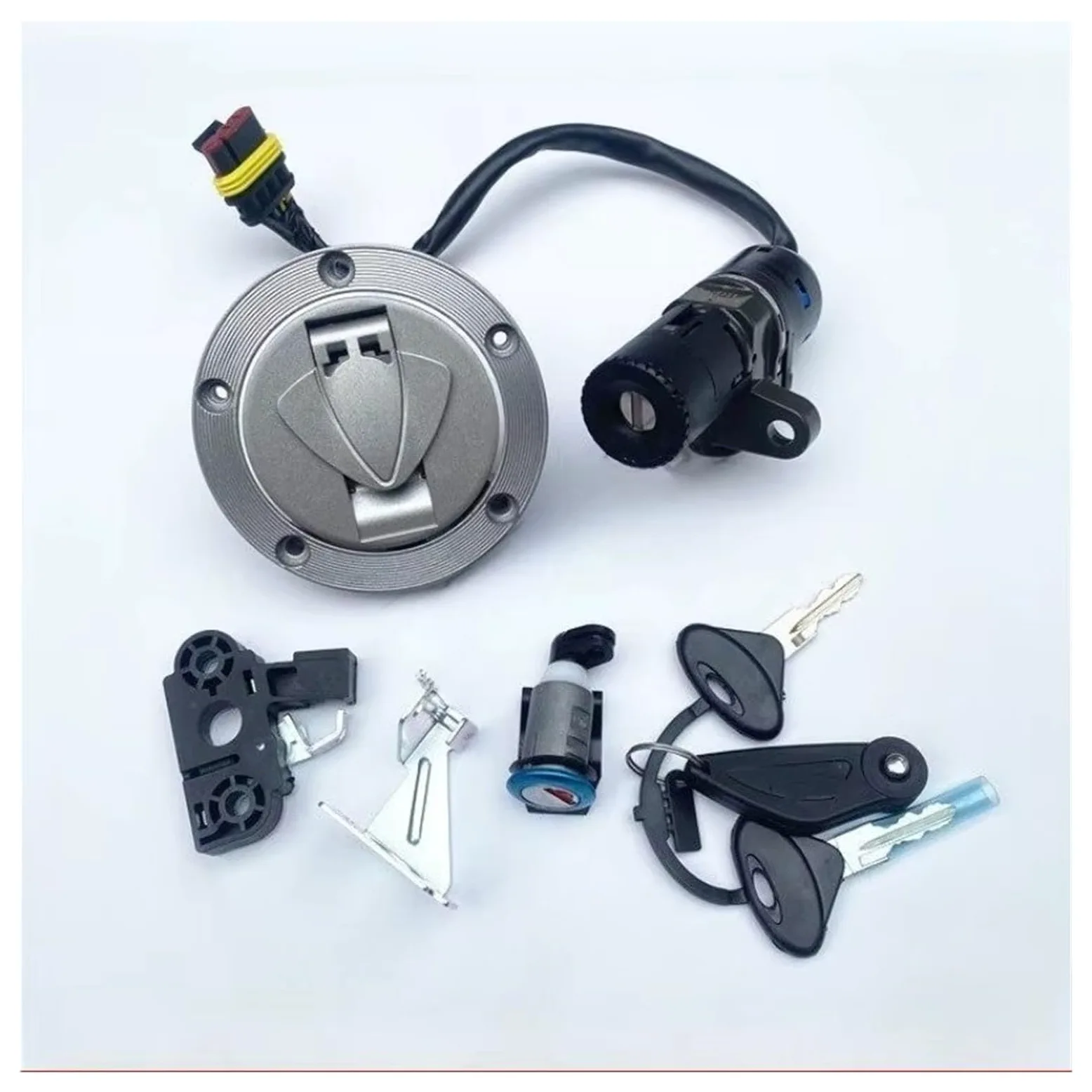 Interruptor De Llave De Encendido para 502c Interruptor Encendido Tapa Gas | Interruptor encendido motocicleta tapa bloqueo asiento tapa tanque combustible juego llaves Kit