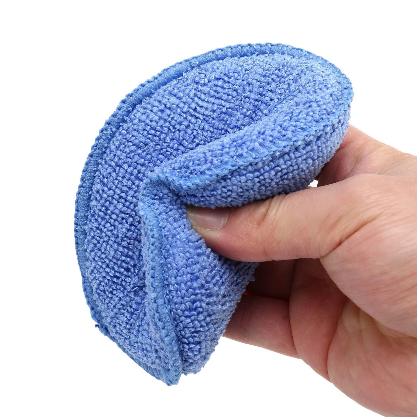 Aplicador de de microfibra, 120 unidades, esponja de espuma de para limpieza de coche, color azul
