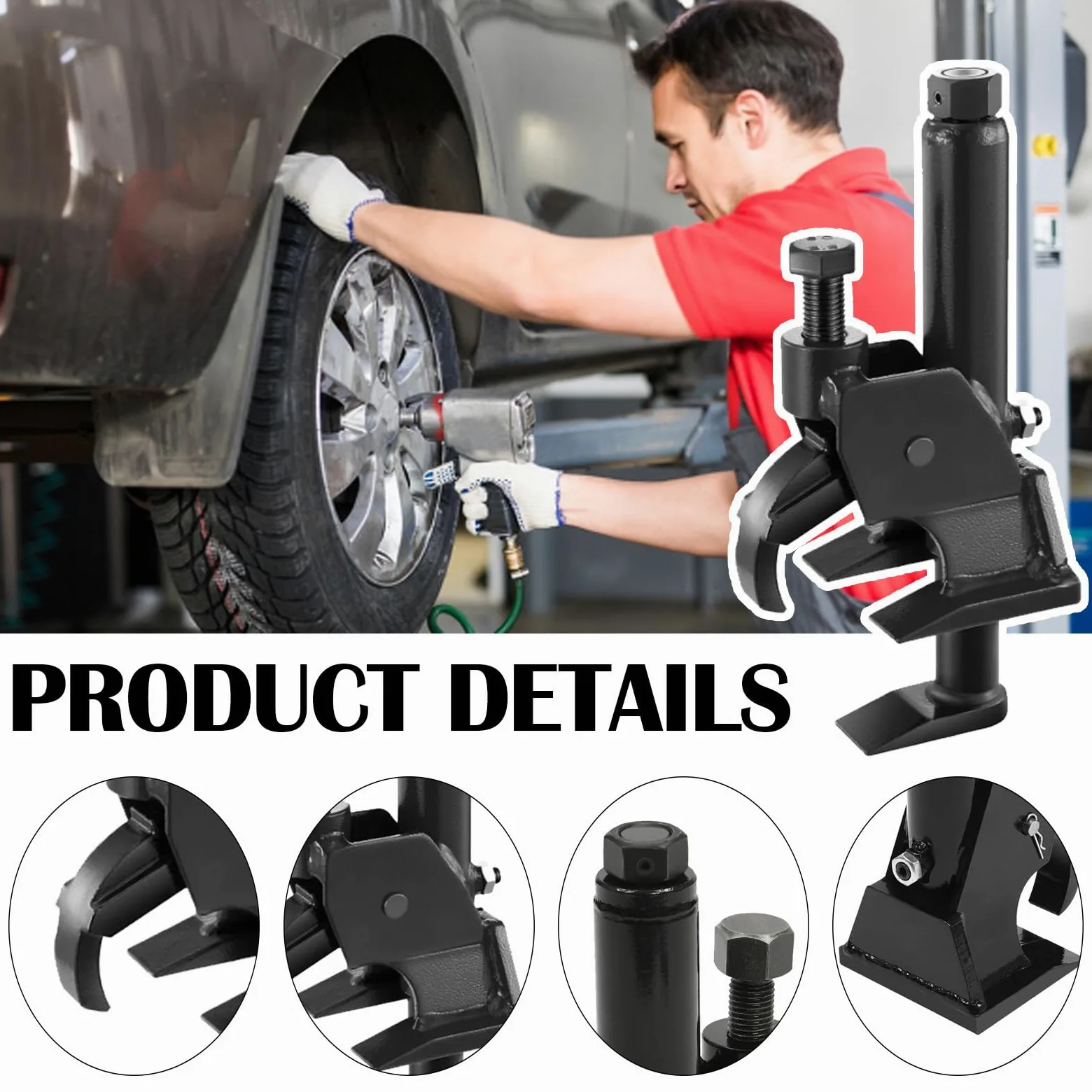 Desmontadora de Neumáticos Manual, Extractor de Talones para Neumáticos de 96,5cm - 106,7cm Herramienta para Cambiar Neumáticos para Camiones Tractores Automóviles Neumáticos