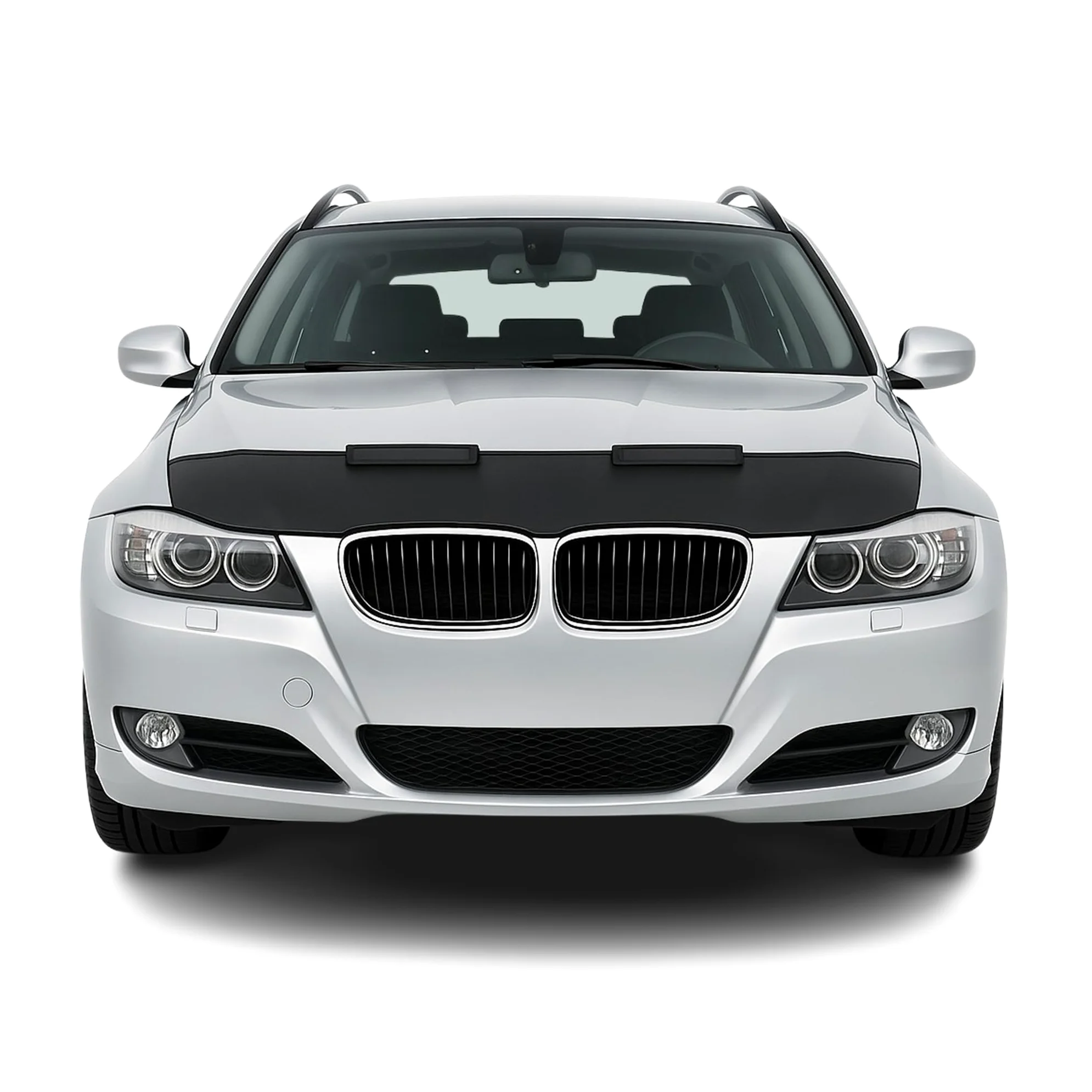OMAC Haubenbra Steinschlagschutz compatible con BMW 3er E90 E91 E92 E93 2008-2011 Negro Halb