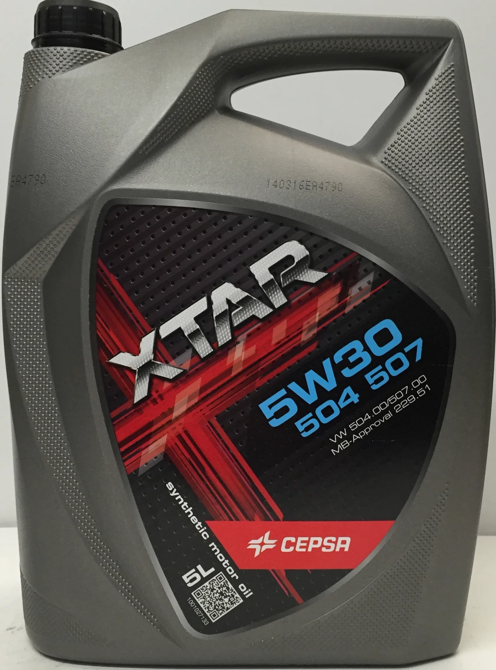 CEPSA 513943077 Xtar 5W30 504.507 Lubricante Sintético para Vehículos Gasolina y Diésel, 5 L