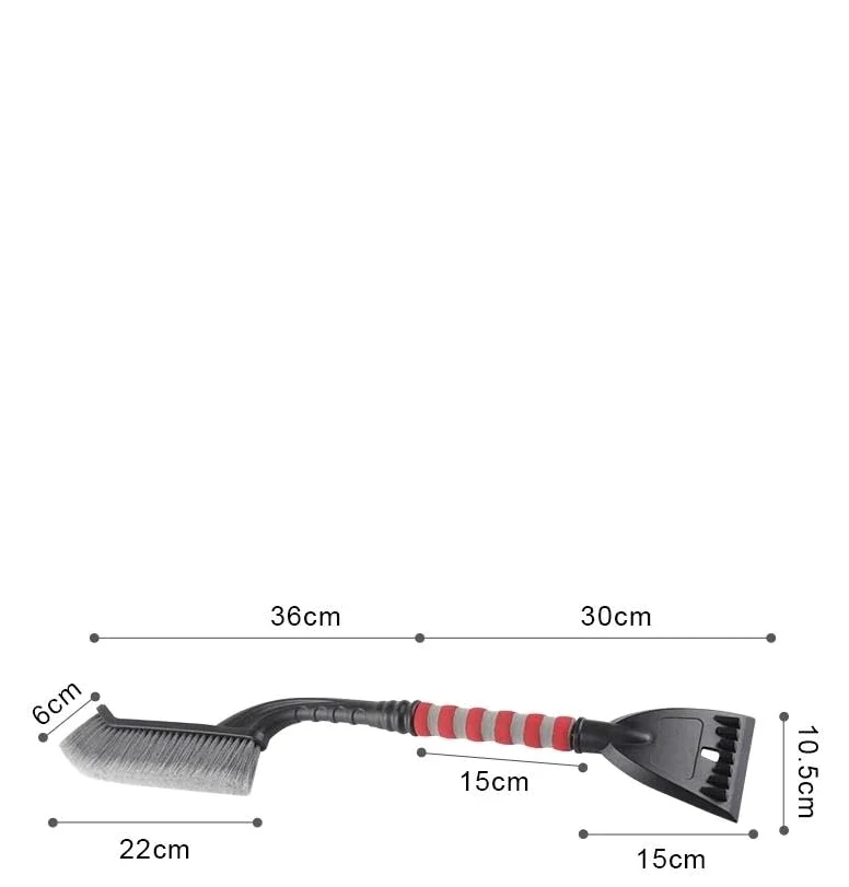 Rascador de hielo para coche Rascador Nieve Coche Herramienta Limpieza Nieve Ventana Y Parabrisas Cepillo Eliminación Nieve Rascador Hielo Para Invierno 1 ~ 7 Uds Rascadores de hielo para coche(Red Gr