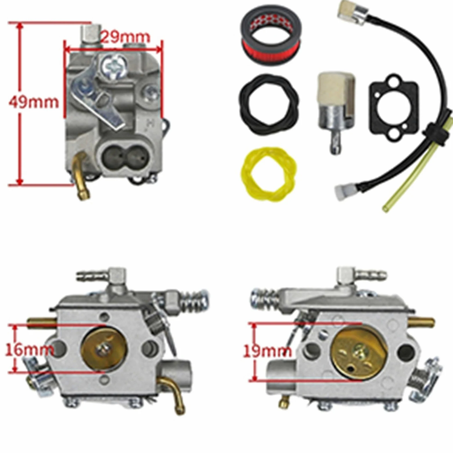 Carburador De Motosierra para Walbro WT-985 para Echo CS-310 CS-370 CS-400 CS-400F A021001920 CS3800 CS4200 909-157
