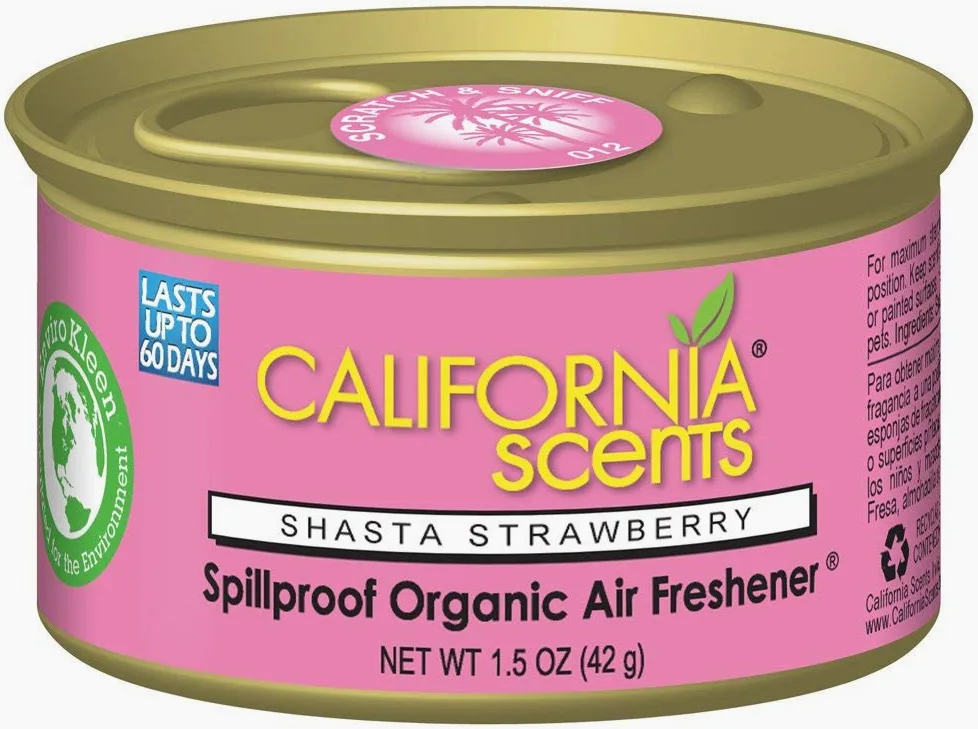 California Scents Organic ambientador antigoteo, 1.5 Ounce (Pack of 12), 12