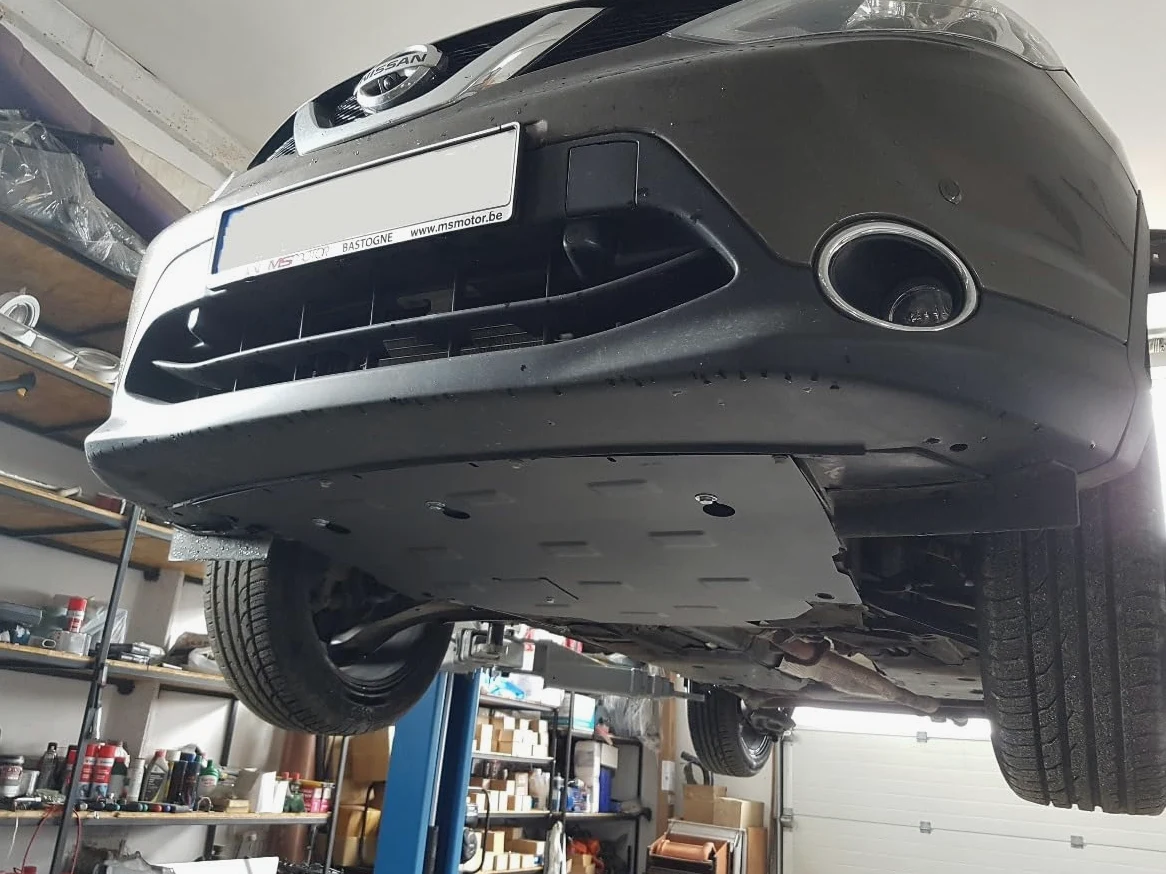 Protección inferior del motor metálica compatible con Nissan Qashqai J11 (2013-2021)