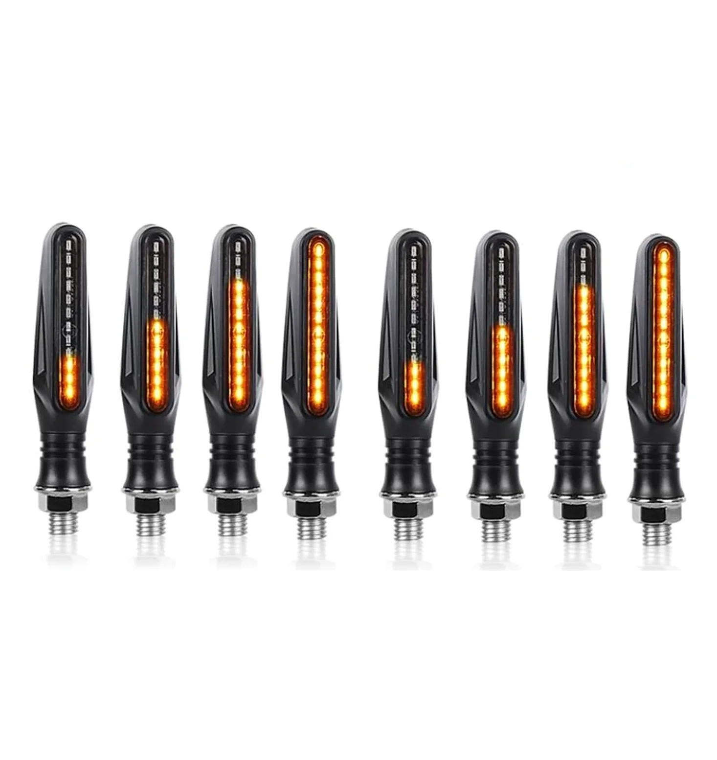 Indicadores de motocicleta Para HONDA Para Hornet 600 CB600F CB599 CB600 CBF600 Intermitente de motocicleta Luces de señalización LED para motocicleta 12led Intermitente Moto Flujo de agua