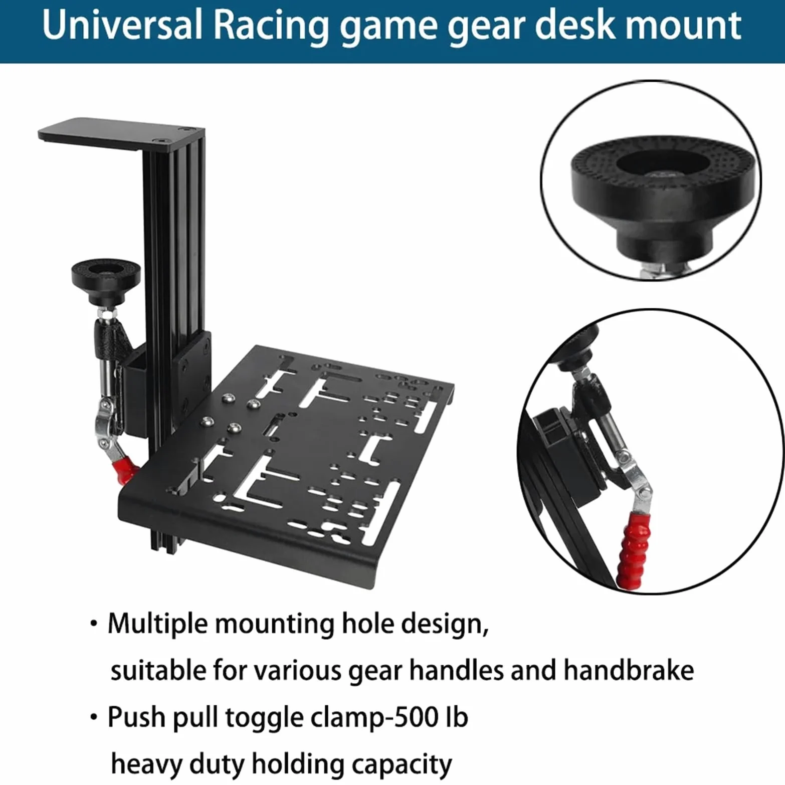 Pinzas de pistones de freno Ajuste para Logitech G Driving Force Shifter Universal escritorio montado accesorio de escritorio simulación soporte de carreras