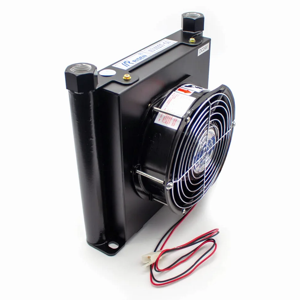 Enfriador de Aire de Aleación de Aluminio Hidráulico AJ1025T-CA, Radiador Intercambiador de Calor de Refrigeración de Aceite de Radiador Pequeño 25L/min (AJ1025T-CA,AC 220V)