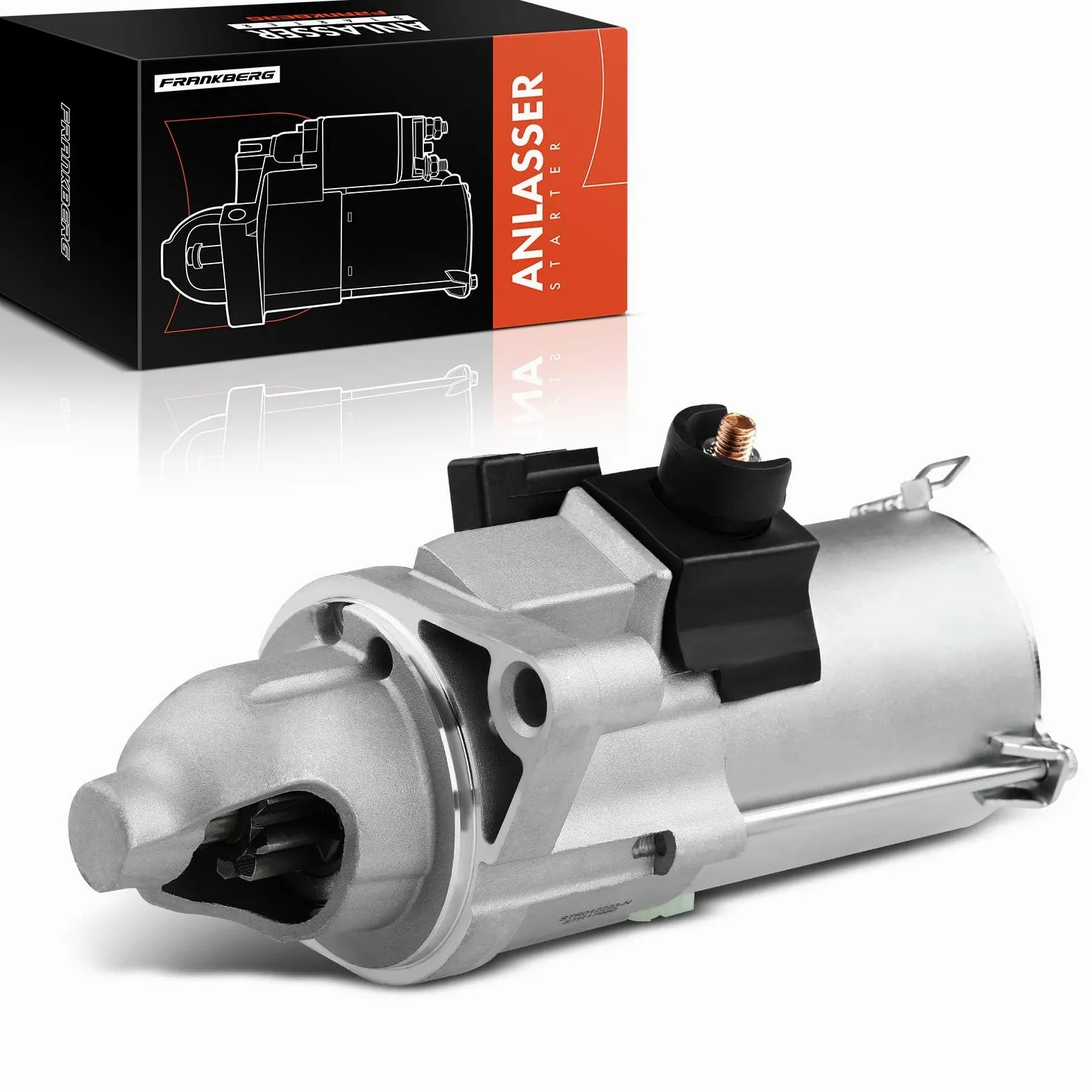 Frankberg Motor de arranque para automóvil 1,6 KW/12 V/9 dientes Compatible con Accord VII CL CN Accord VII Tourer CM CN Accord VII CL CN Replace# 17960N