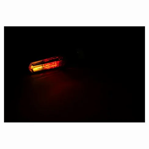Par 2 flechas COB LED negras traseros con lentes ahumadas 'y luces de posición y de freno homologadas universales para moto Custom Harley Davidson SPORTSTER, Dyna, Softail, Touring, VRod; Yamaha;