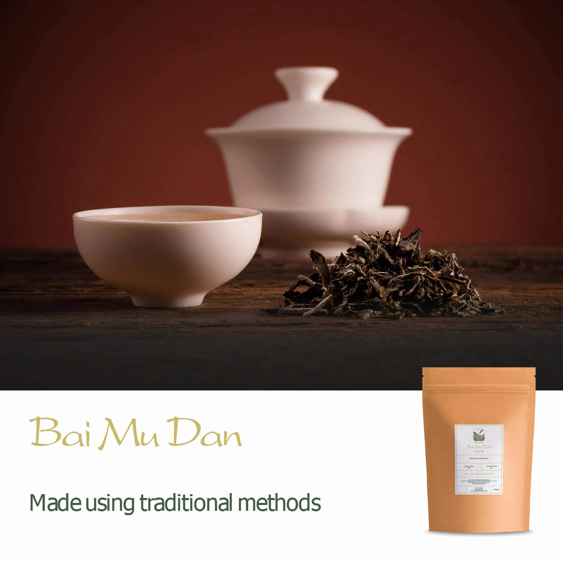 Peony Blanco Té Blanco Puro - Hojas Sueltas Bai Mu Dan