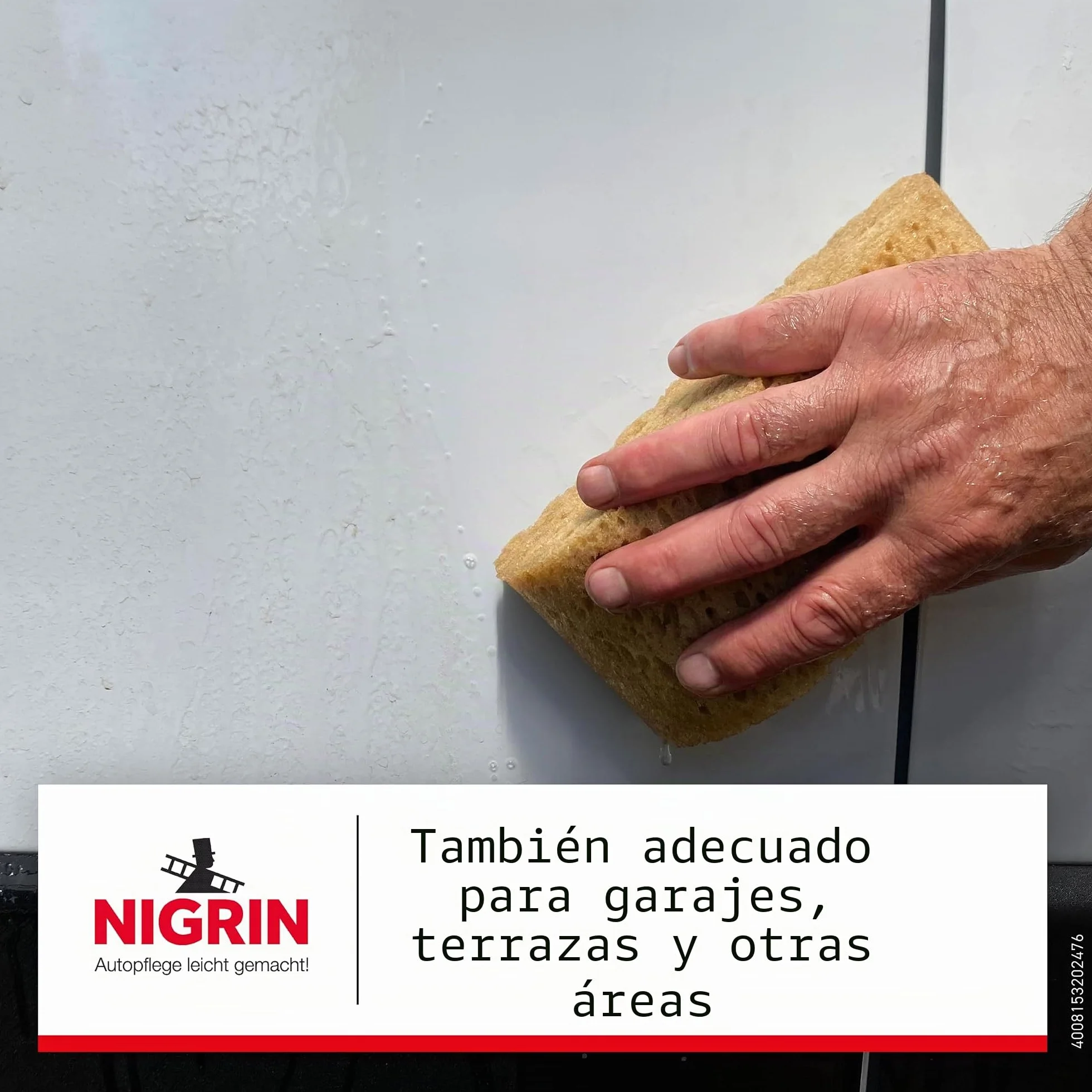 NIGRIN Caravan - Eliminador de tiras de lluvia para superficies de pintura y plástico y suelos, 750 ml