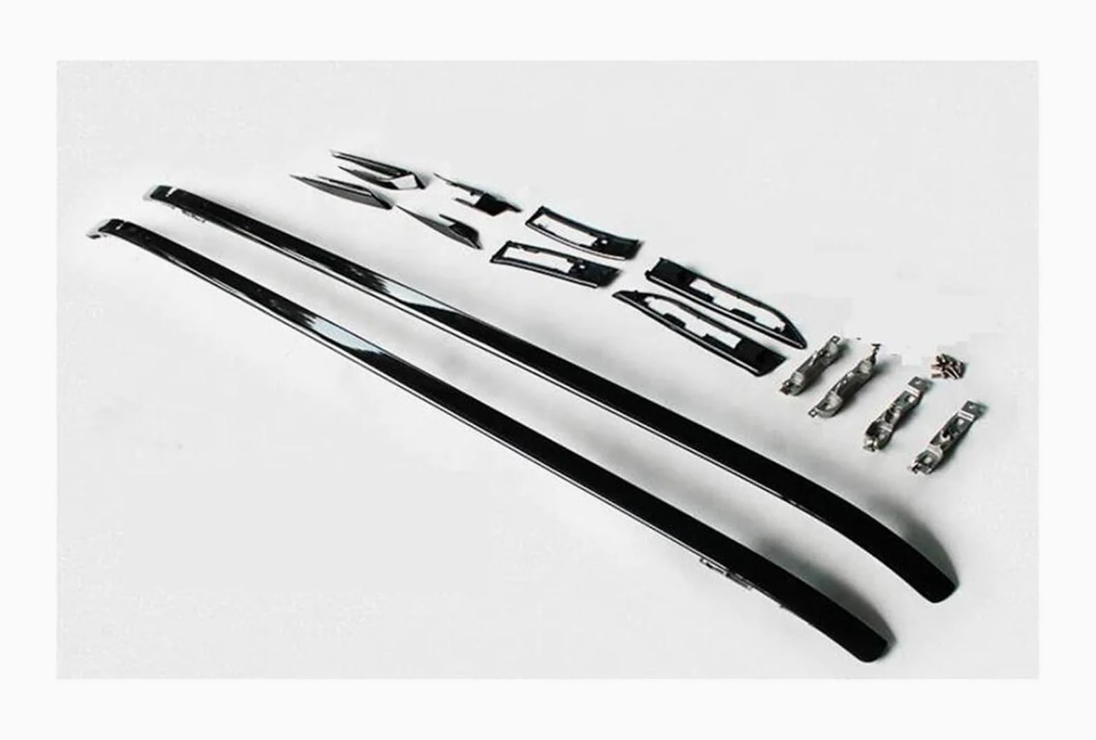 Baca Coche para Land para Rover para Range para Rover para Evoque 2012-2019 Portaequipajes Techo Aluminio Barra Portaequipajes Barras de Techo Baca de Coche(Negro)