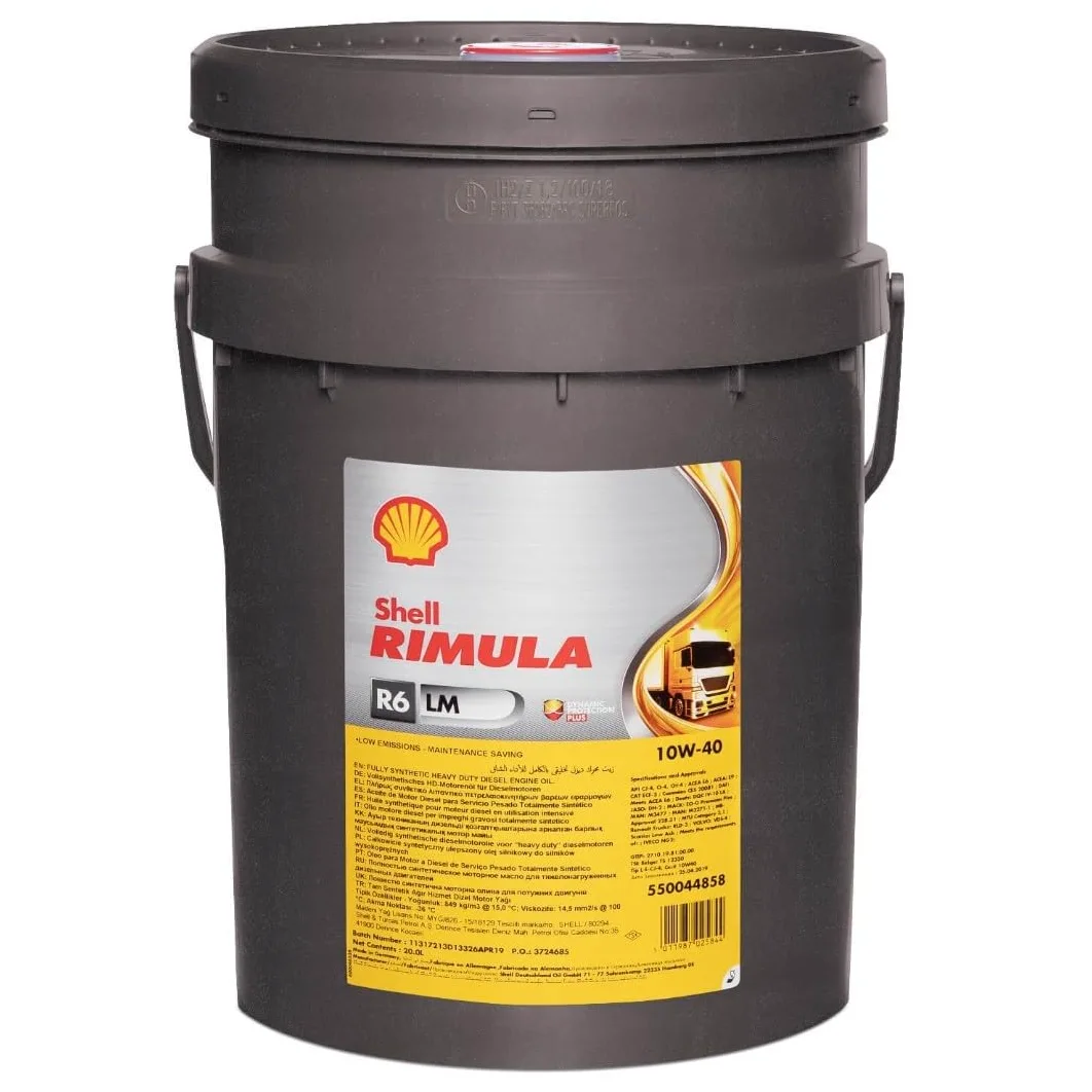 SHELL Aceite de motor 10W-40 Rimula ACEA E6 ACEA E9 ACEA E7 ACEA E8 ACEA E11 API CK-4 API CJ-4 API CI-4 API CH-4 R6 LM 20L Compatible con MERCEDES-BENZ Clase C T-modell S204 Clase E T-modell S212