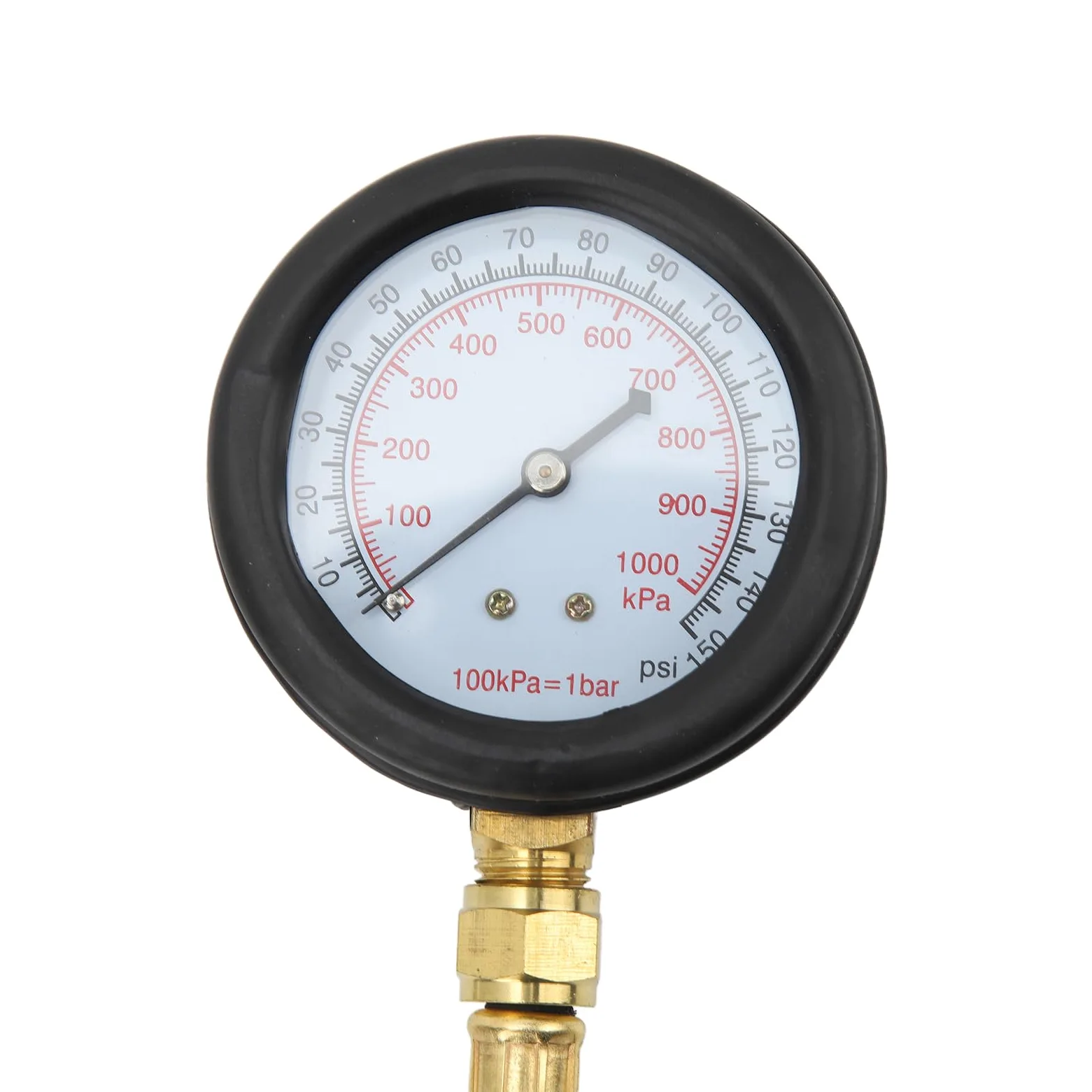 Kit de probador de presión de Aceite, probador de presión de Aceite, con 15 adaptadores de 0 a 150 PSI, Kit de probador de presión de Tubo Flexible, para vehículos