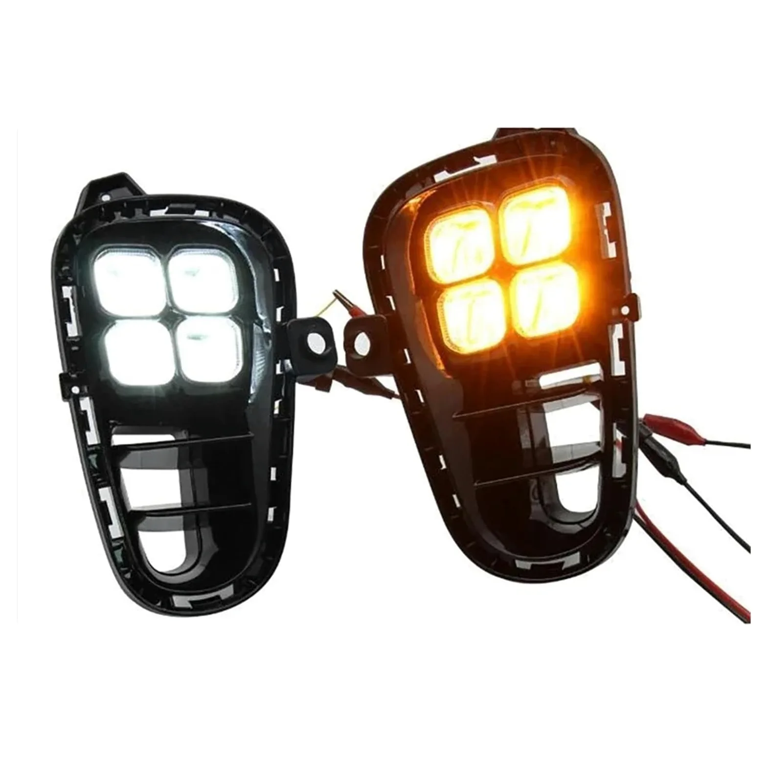 Montaje Luces De Antiniebla Faro Antiniebla Delantero Para Kia Para Rio 2017 2018 2019 2020 Luces Diurnas LED DRL Luz Diurna Intermitentes
