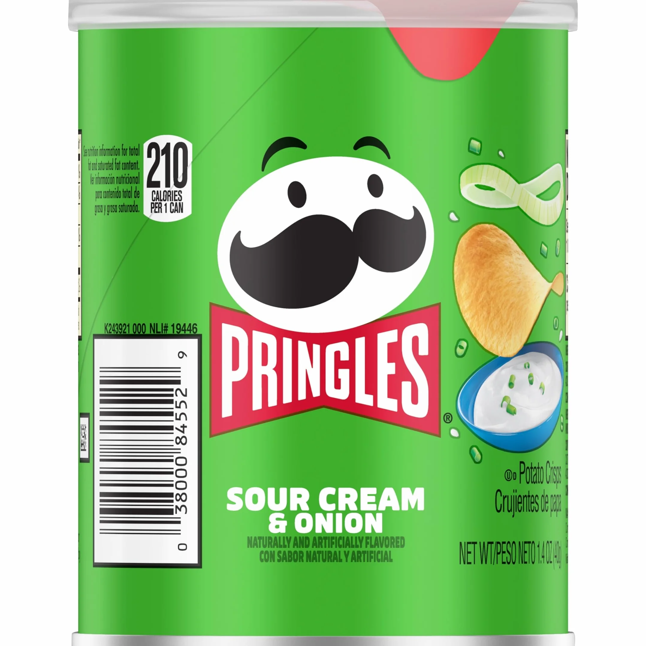 Pringles Sour Cream and Onion Small Stacks 1.41 oz Pack of 12