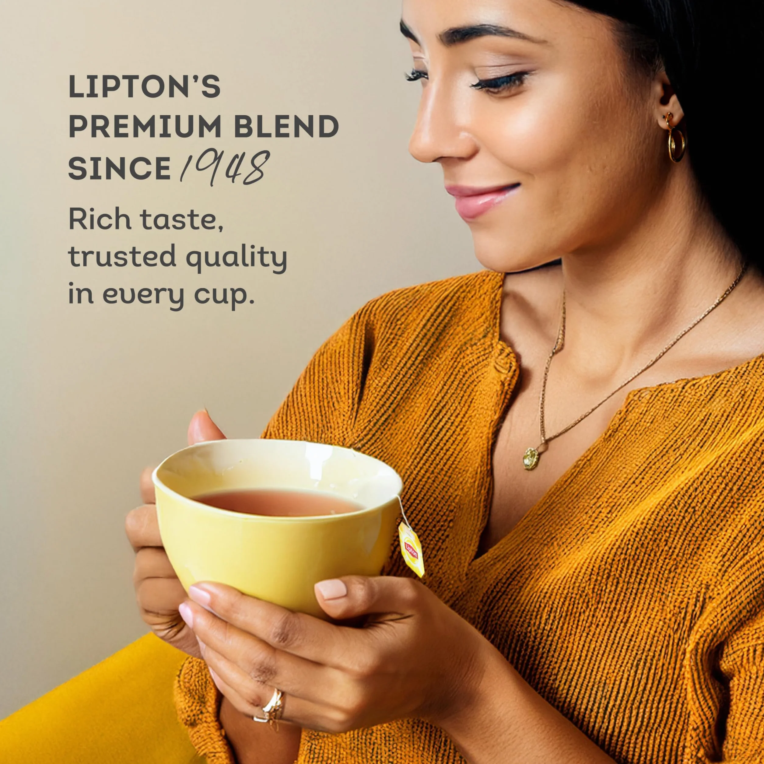 Lipton Té Negro Yellow Label, Caja 100 Sobres